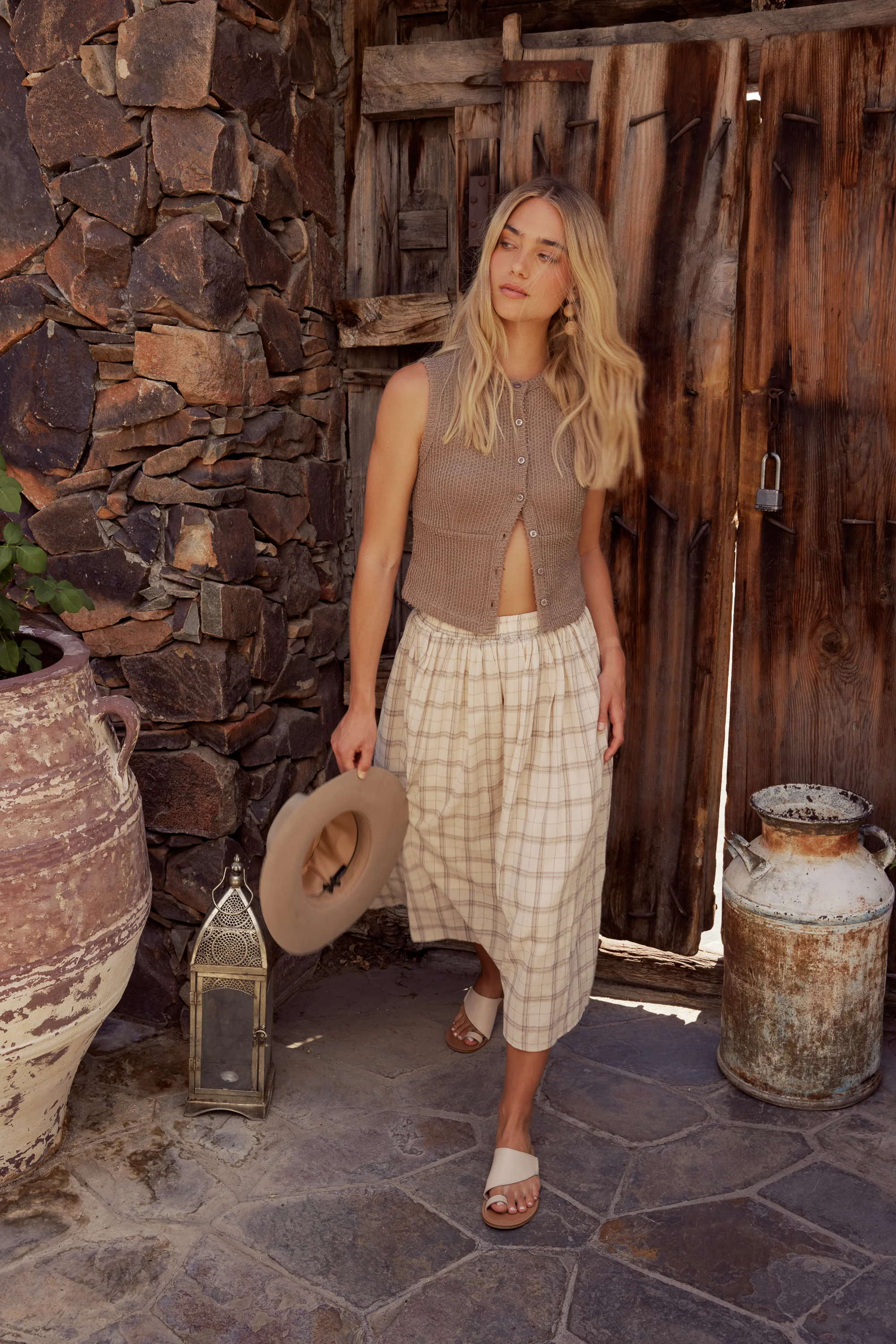 Sharon Plaid Maxi Skirt - FINAL SALE - Image 7