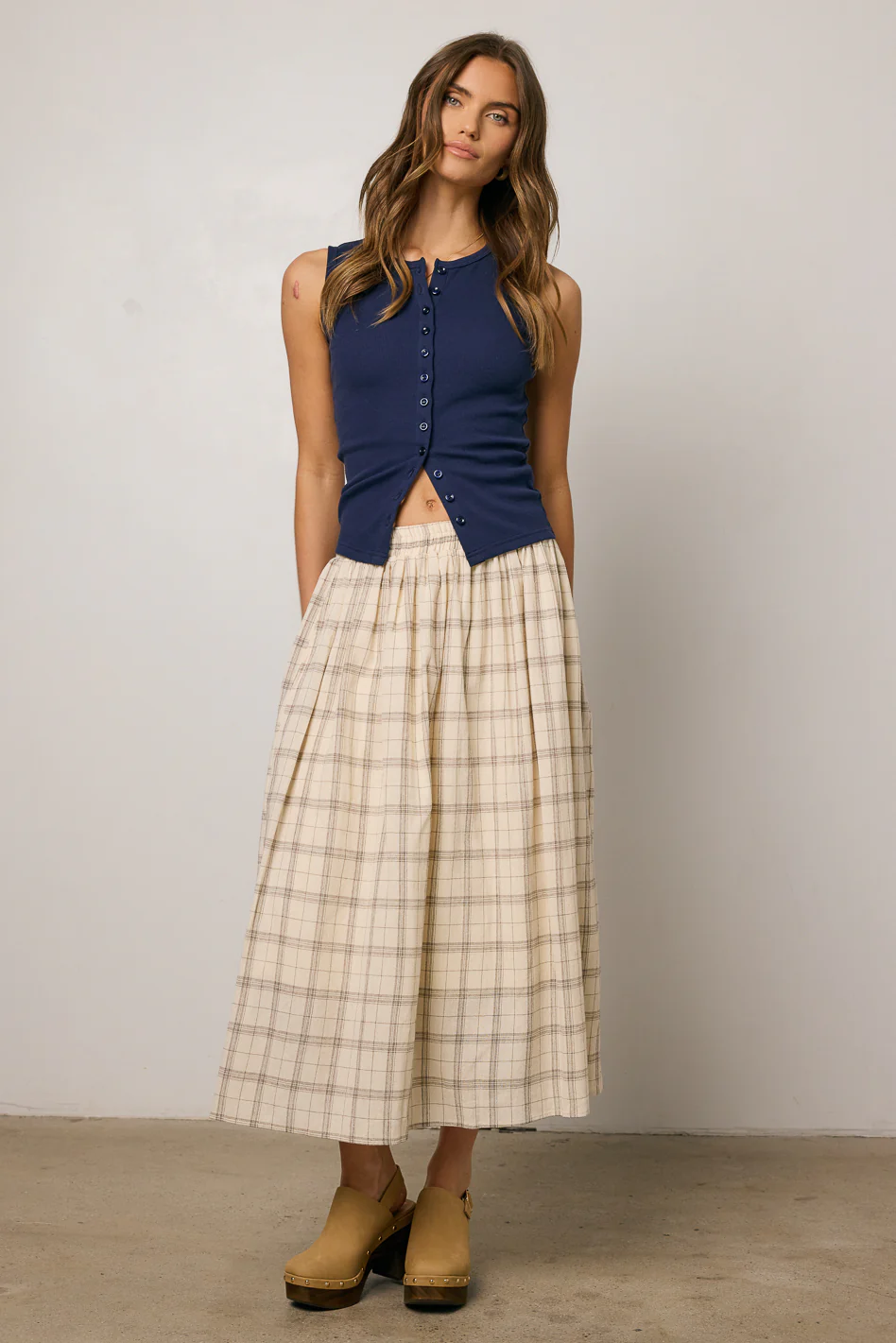 Sharon Plaid Maxi Skirt - FINAL SALE - Image 9
