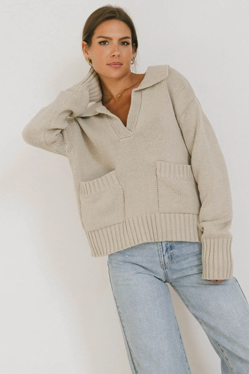 Shauna Collared Sweater - FINAL SALE - Image 5
