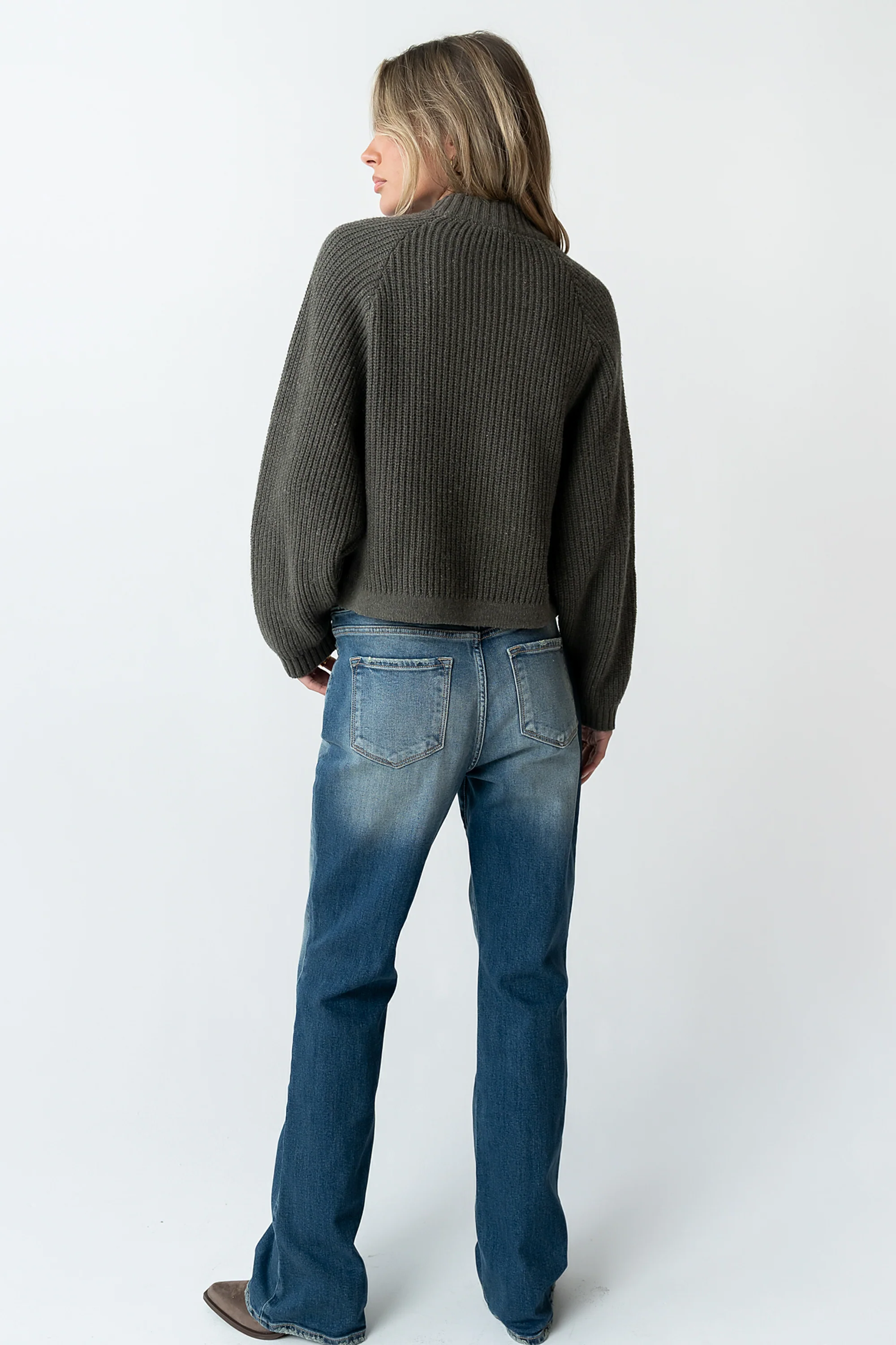 Shayla Knit Sweater in Charcoal - FINAL SALE - Image 3