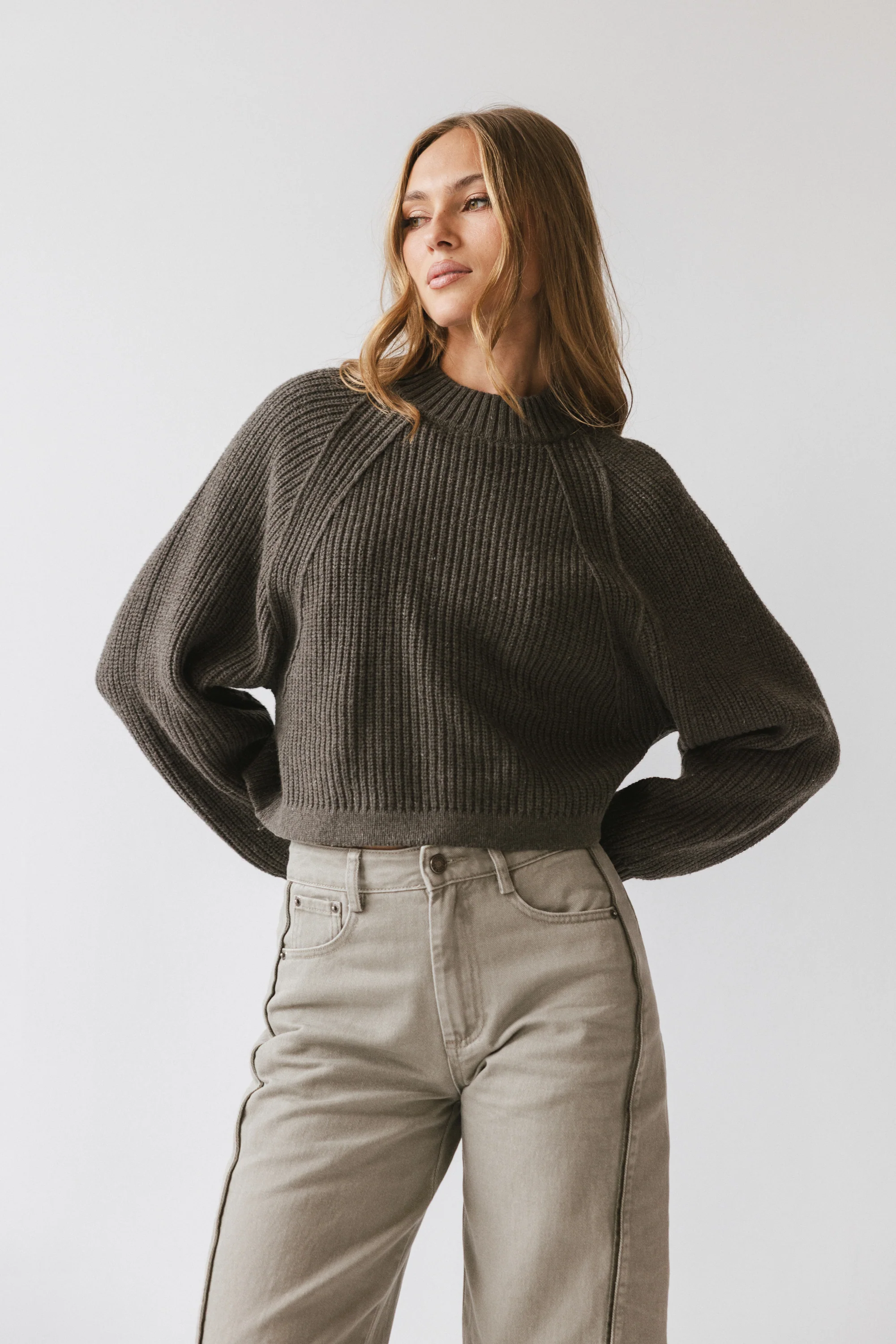 Shayla Knit Sweater in Charcoal - FINAL SALE - Image 4