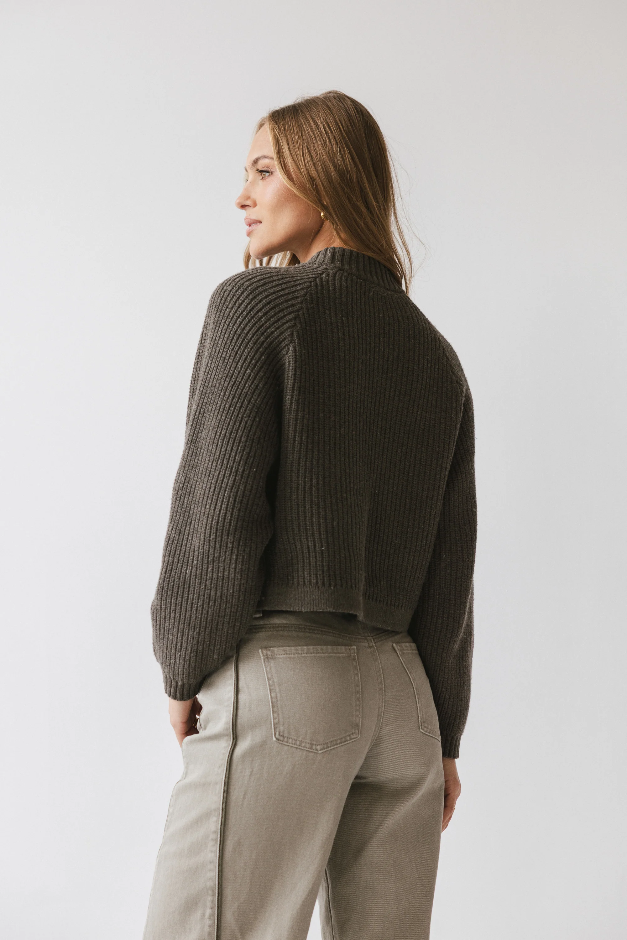 Shayla Knit Sweater in Charcoal - FINAL SALE - Image 6