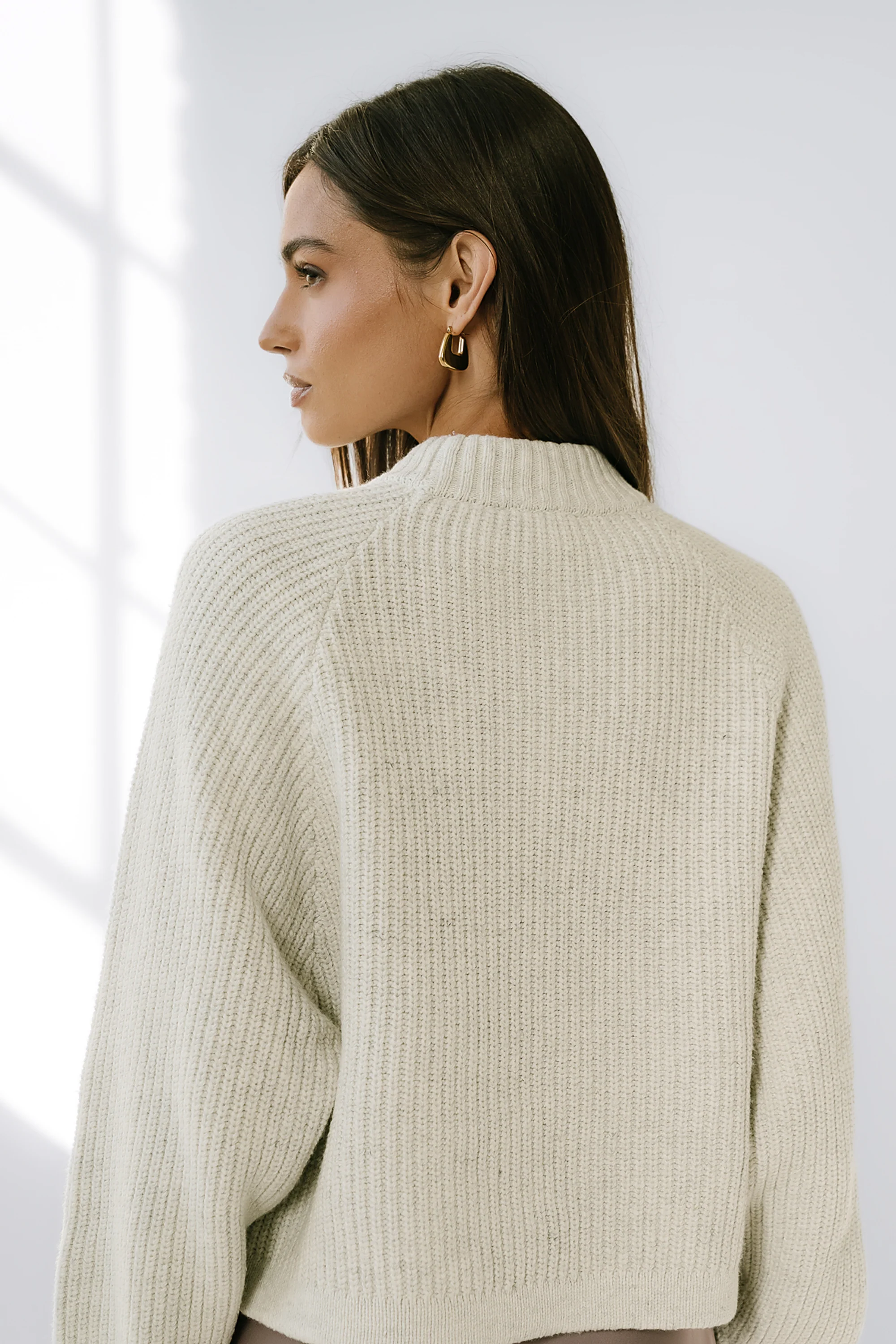 Shayla Knit Sweater in Ivory - FINAL SALE - Image 8