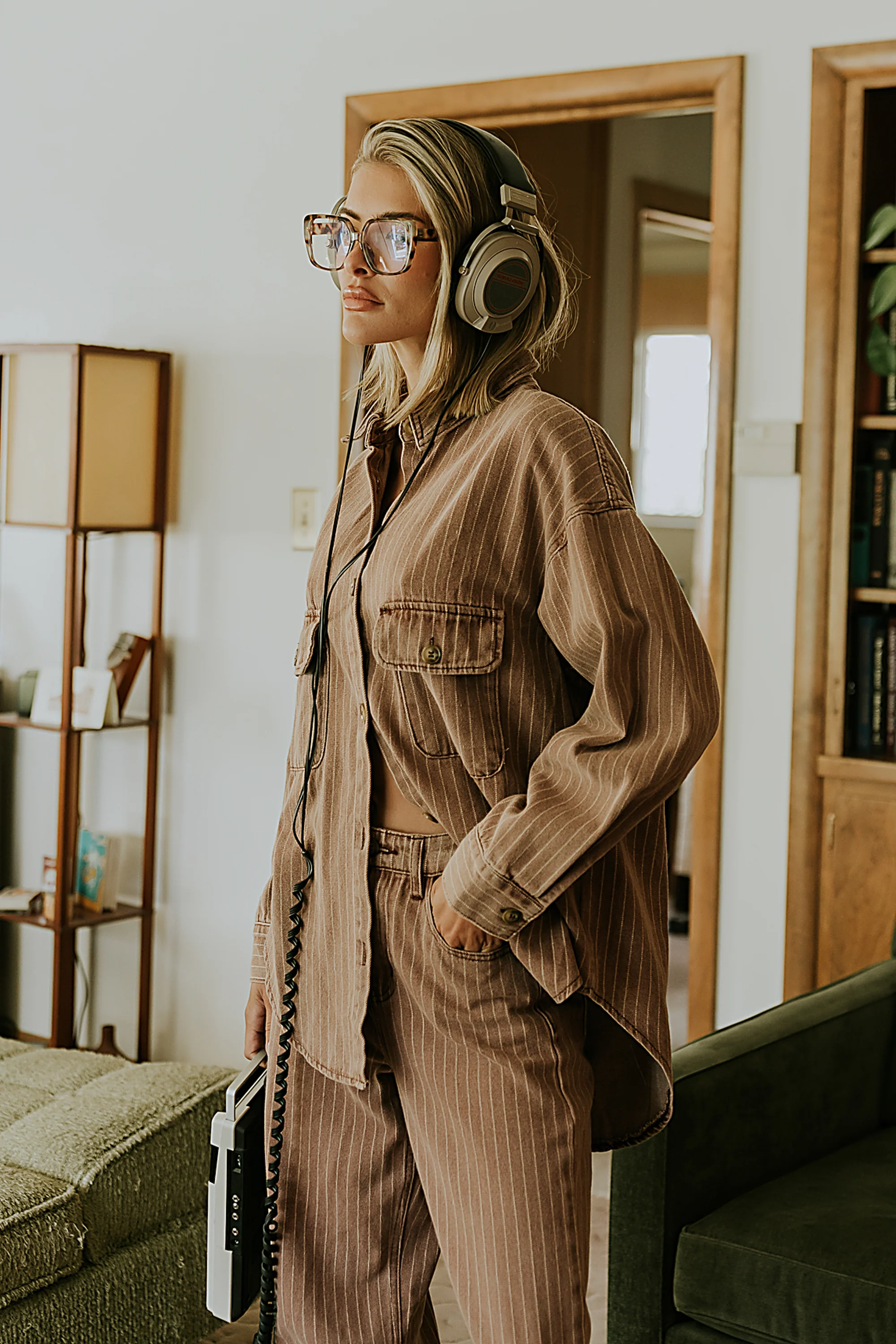 Shaylee Striped Button Up - FINAL SALE - Image 2