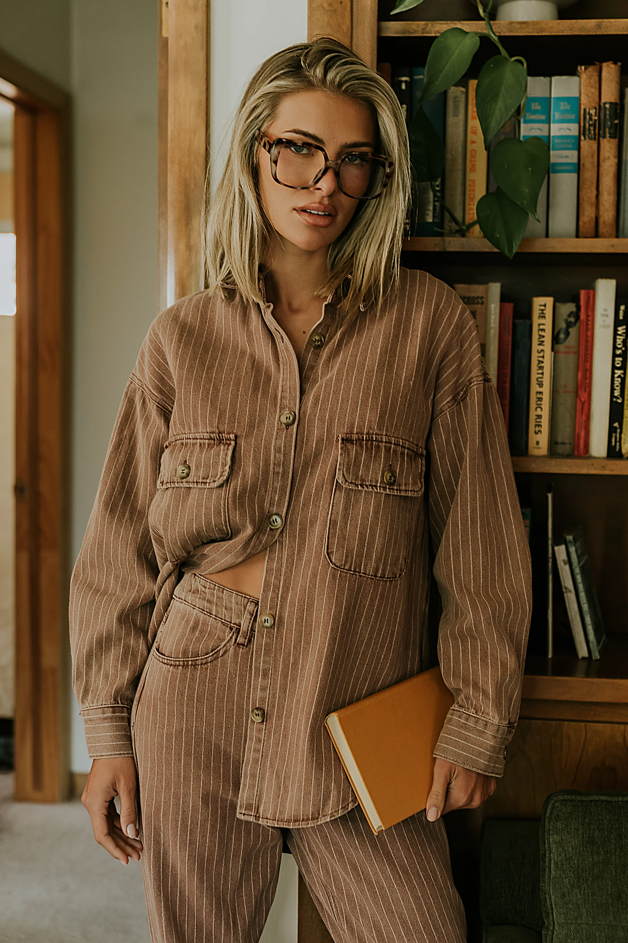 Shaylee Striped Button Up - FINAL SALE - Image 4