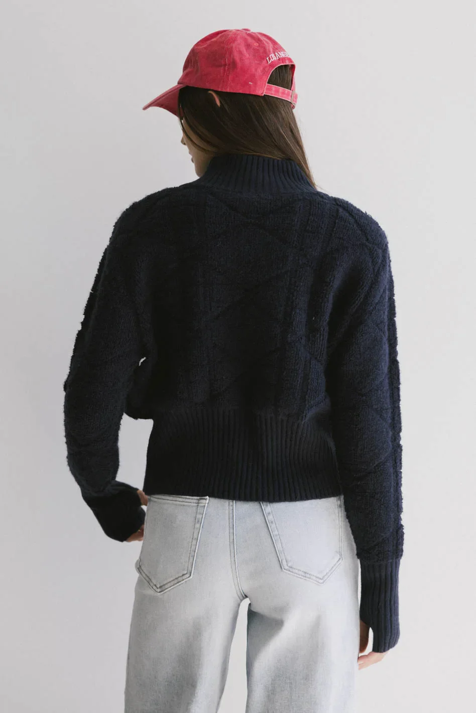 Sheena Quilted Jacket in Navy - FINAL SALE - Image 5