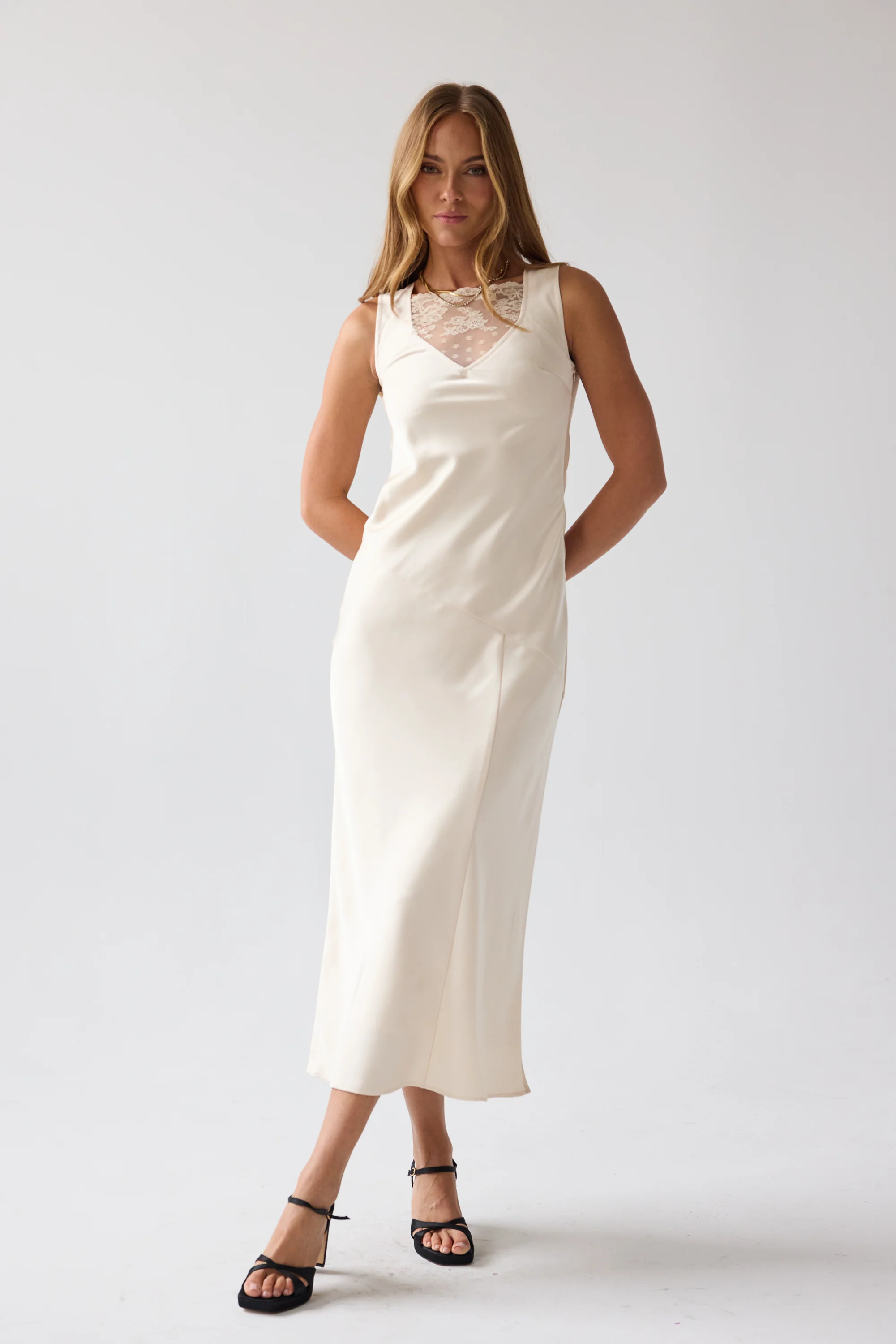 Shelby Satin Maxi Dress - FINAL SALE - Image 2