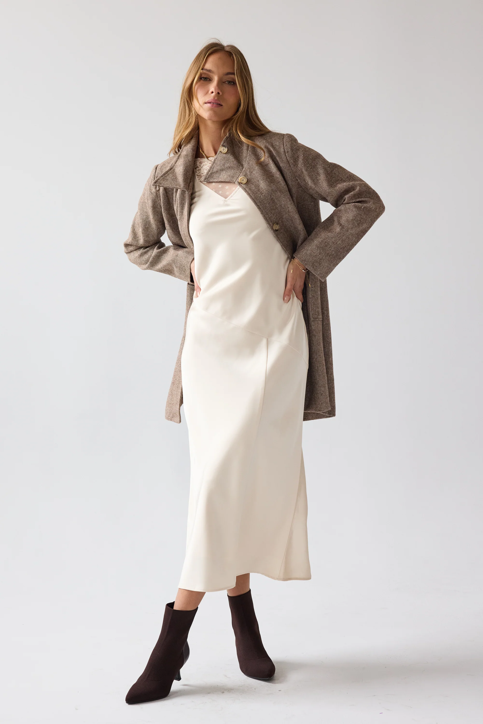 Shelby Satin Maxi Dress - FINAL SALE - Image 3