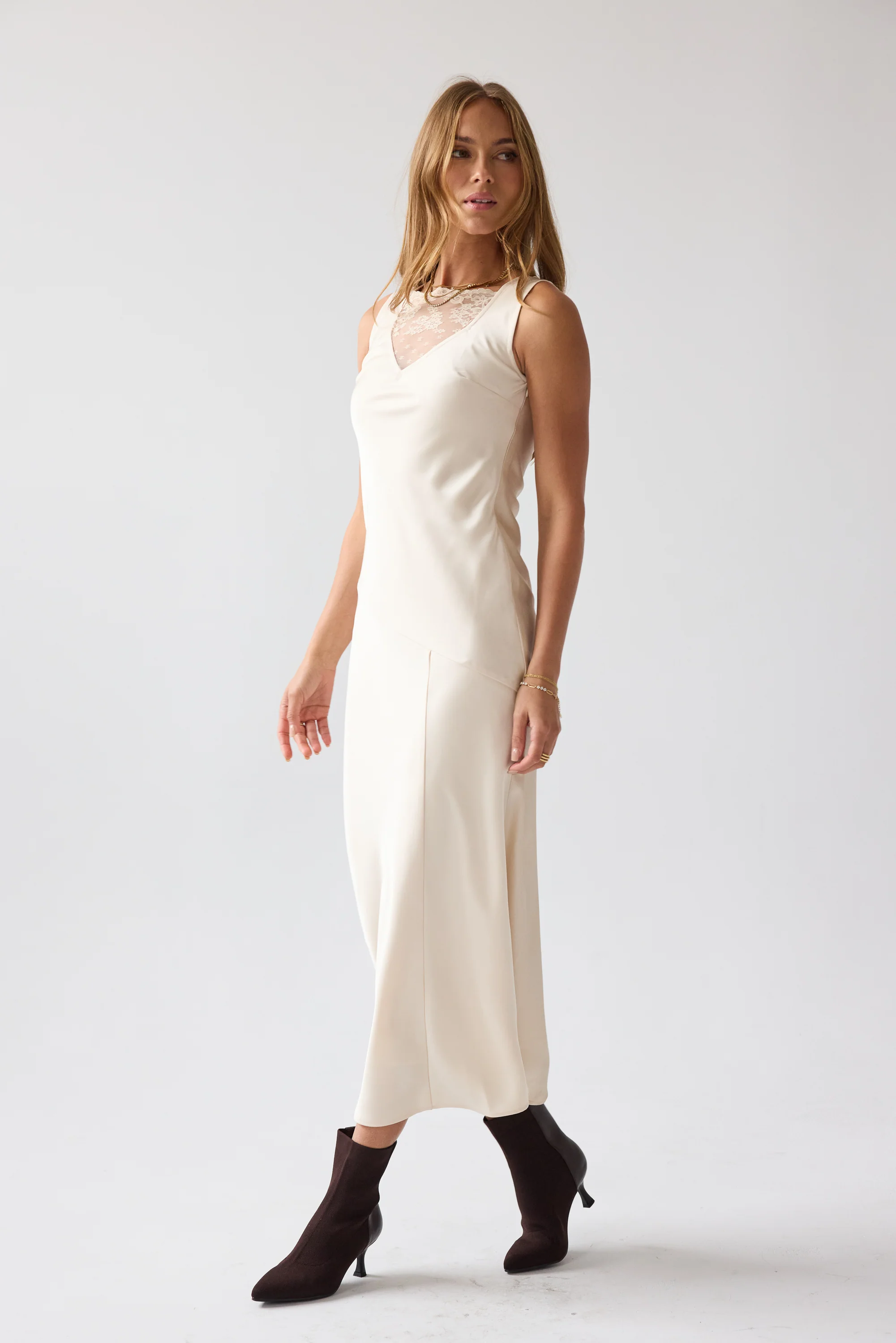 Shelby Satin Maxi Dress - FINAL SALE - Image 5