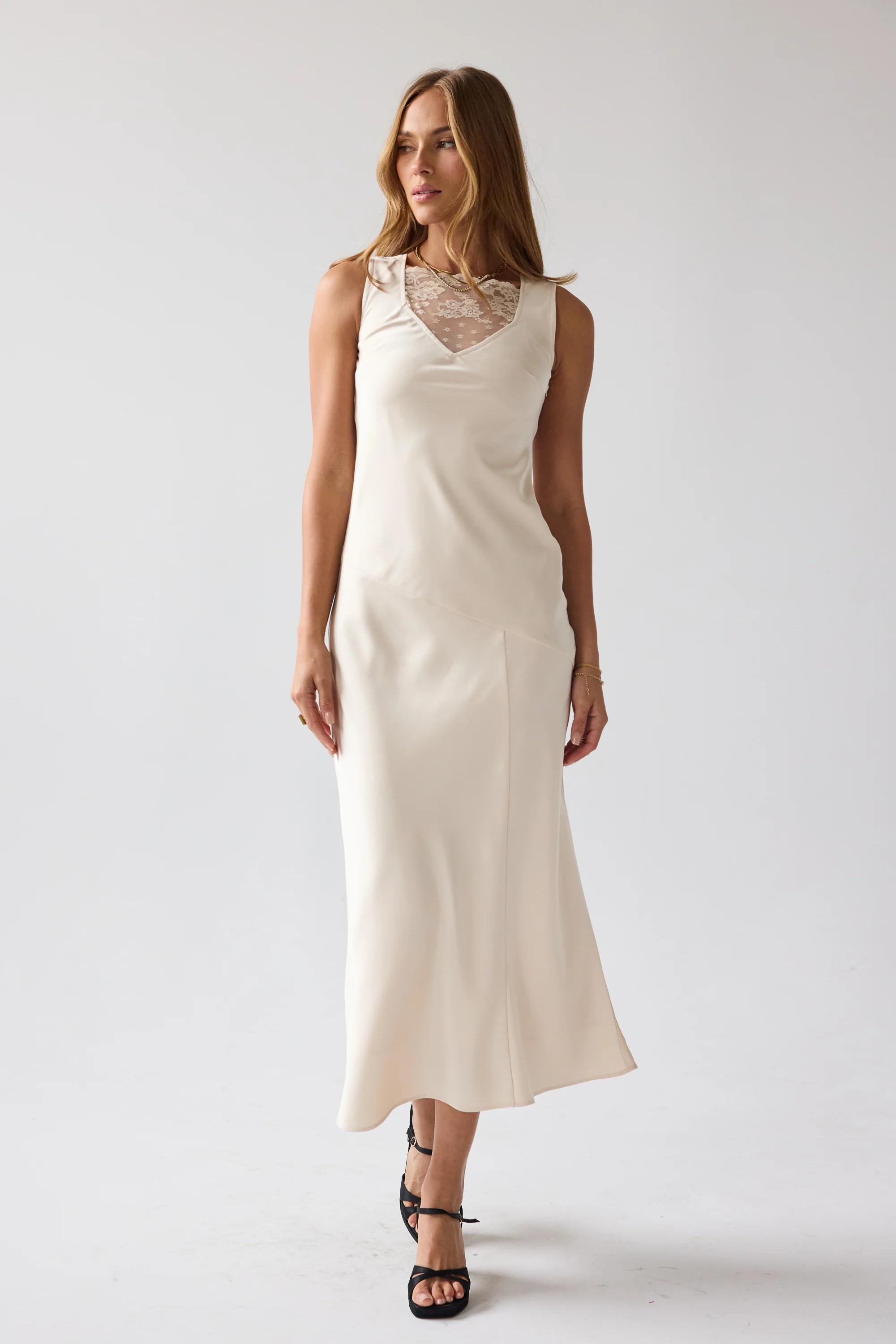 Shelby Satin Maxi Dress - FINAL SALE - Image 6