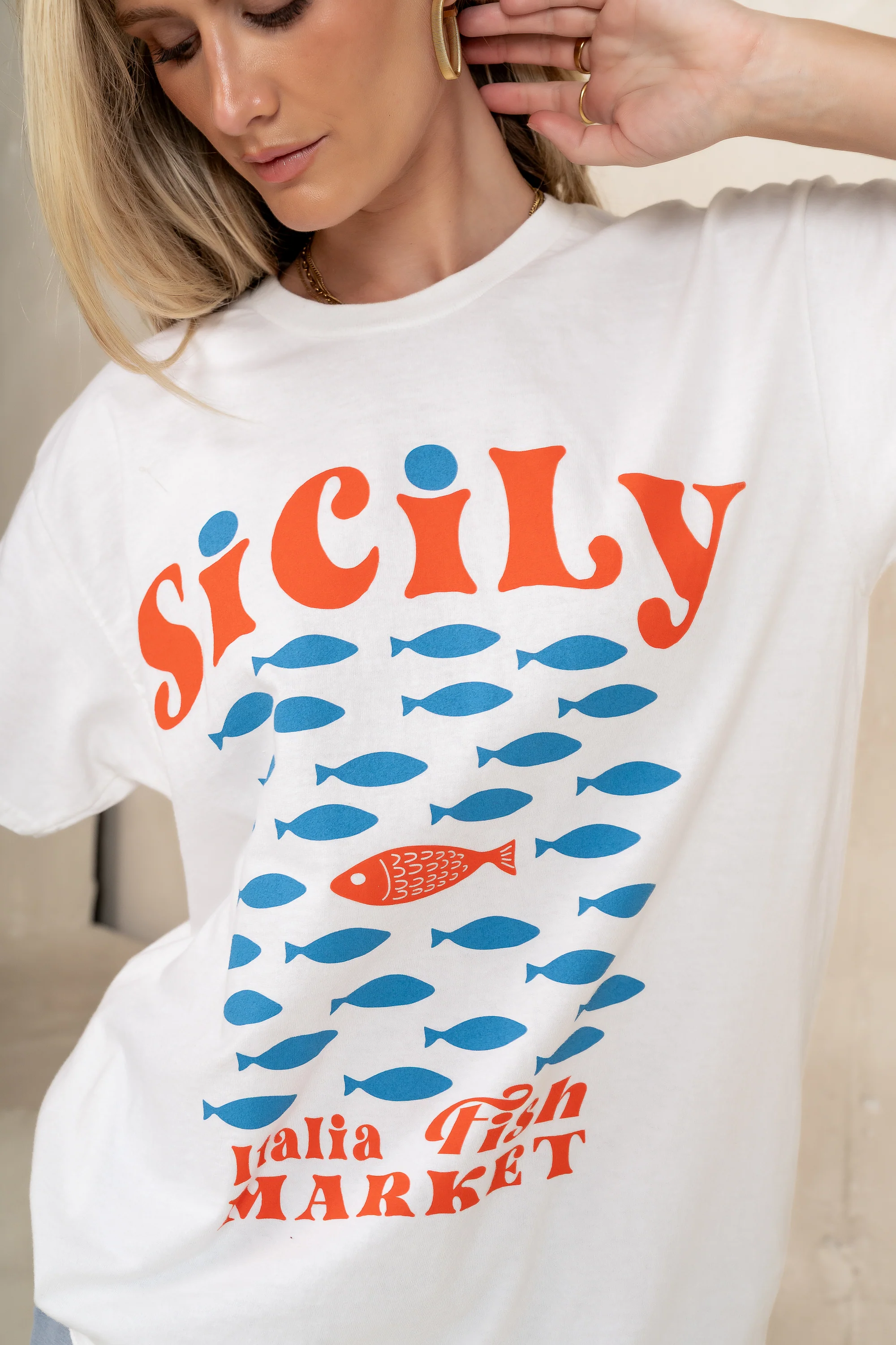 Sicily Oversized Graphic Tee - FINAL SALE - Image 2