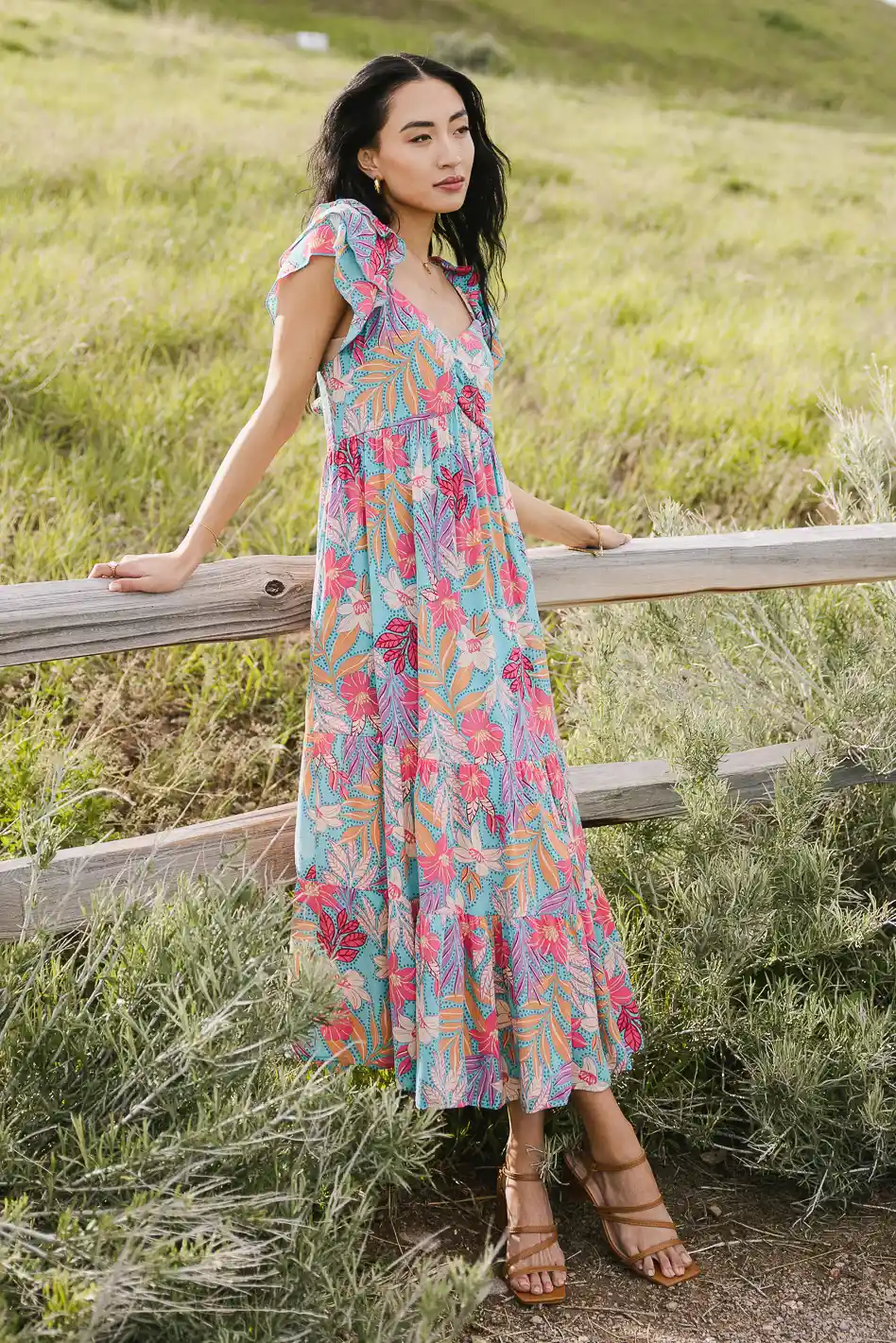 Skipper Tropical Midi Dress - FINAL SALE - Image 3