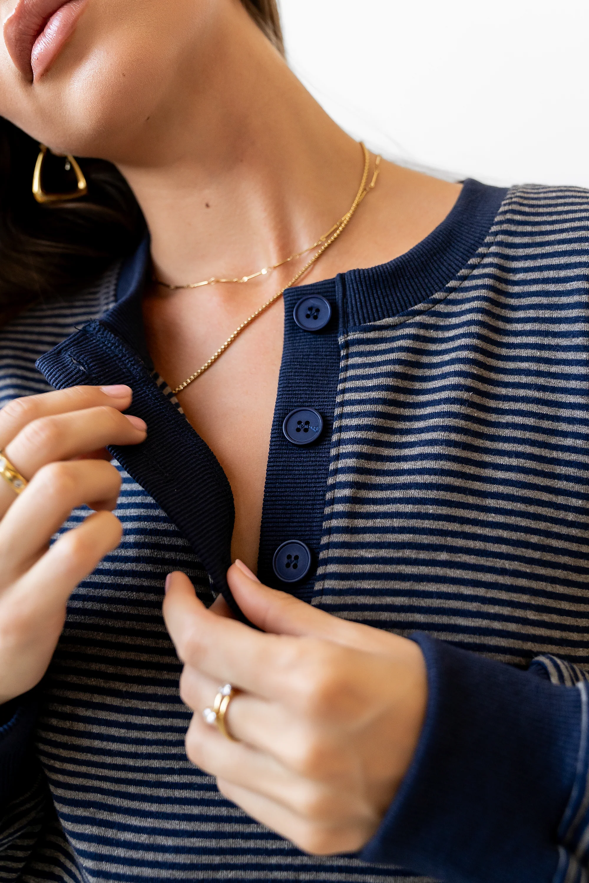 Skye Oversized Striped Top - FINAL SALE - Image 8