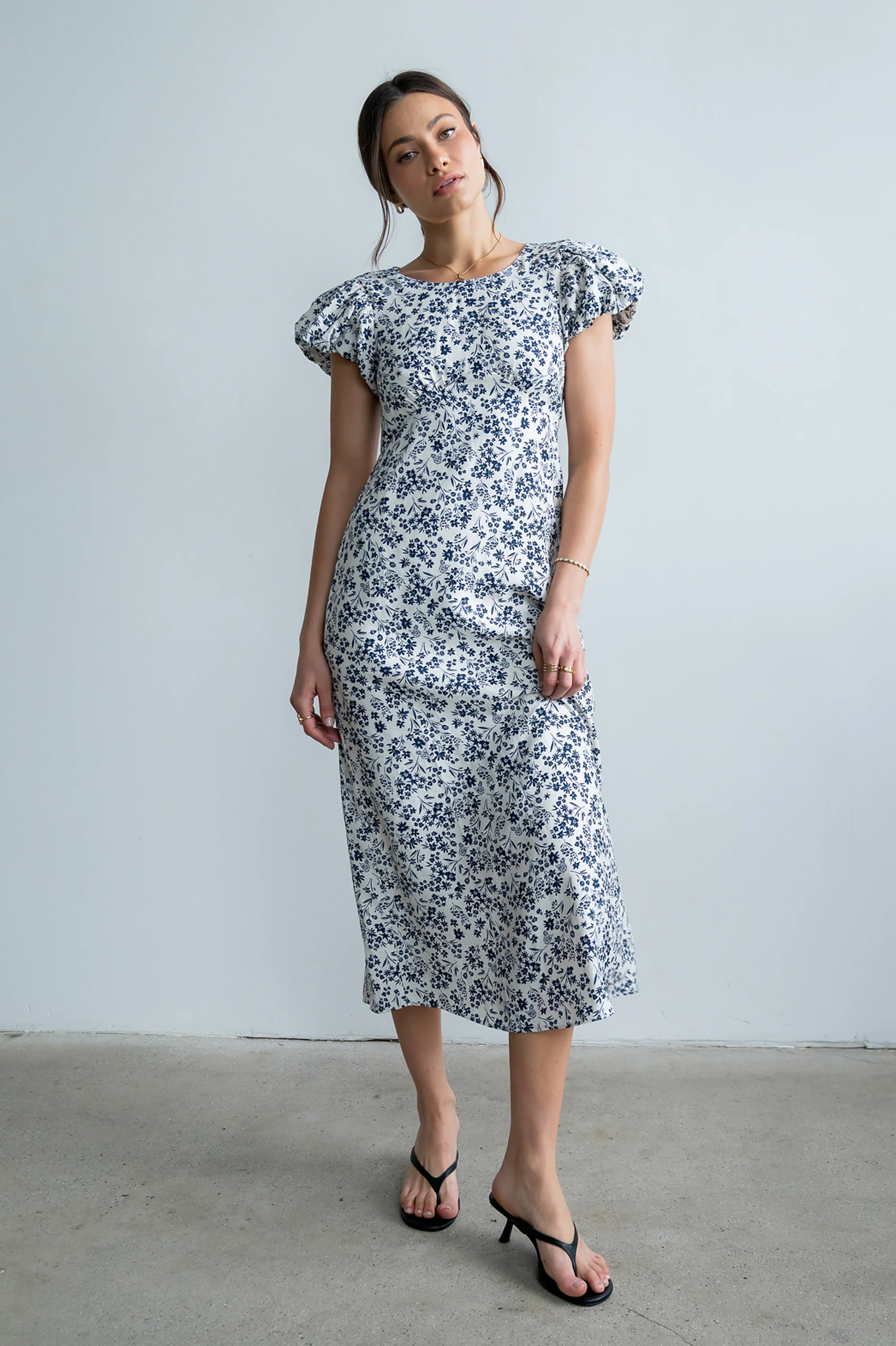 Smith Floral Midi Dress - Image 8