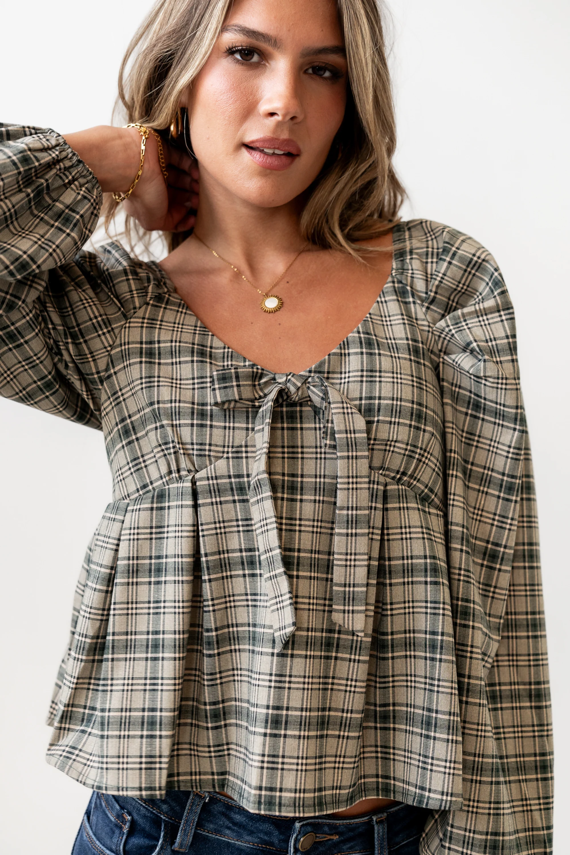 Smith Plaid Blouse - FINAL SALE - Image 3