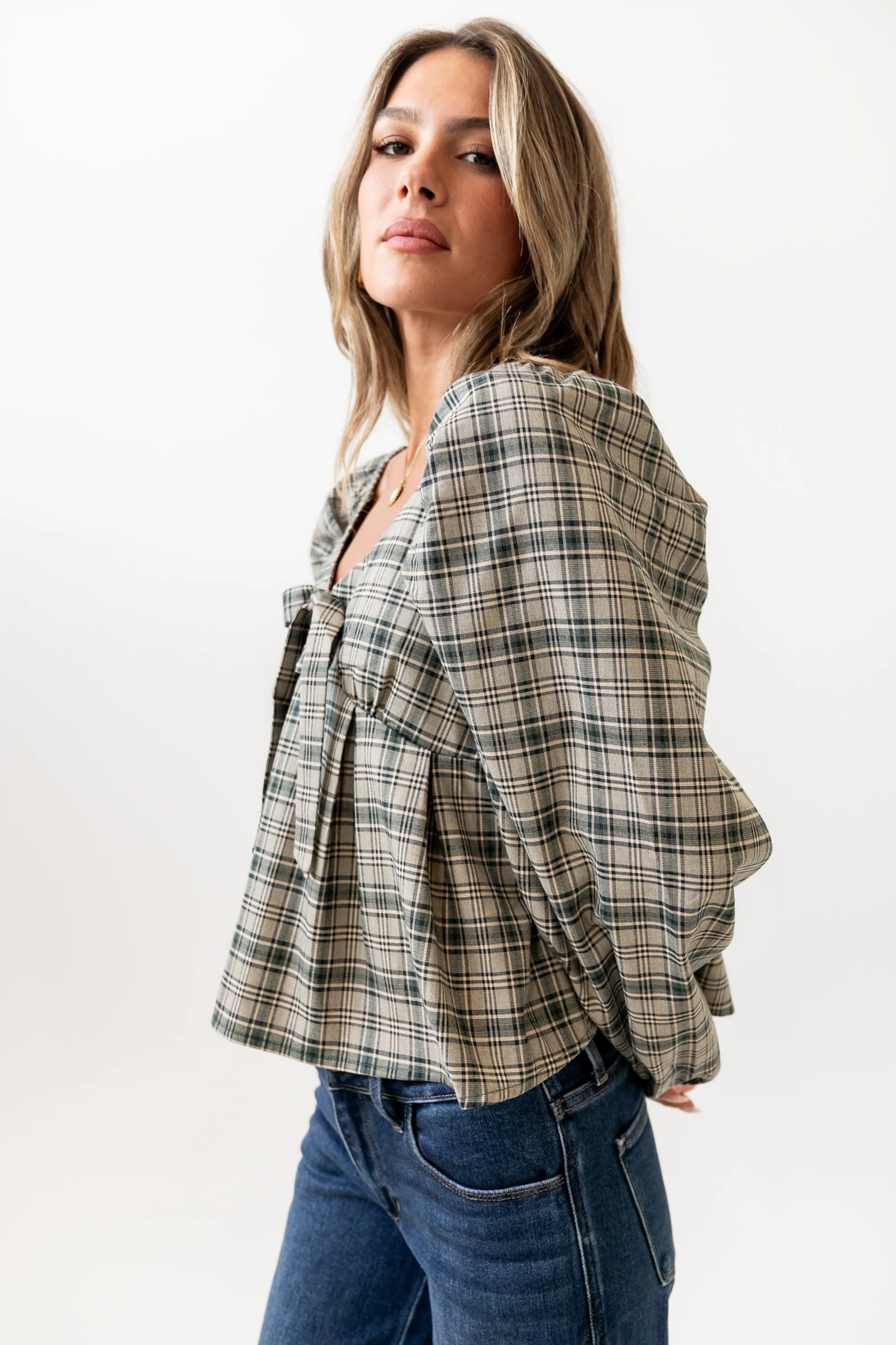 Smith Plaid Blouse - FINAL SALE - Image 6