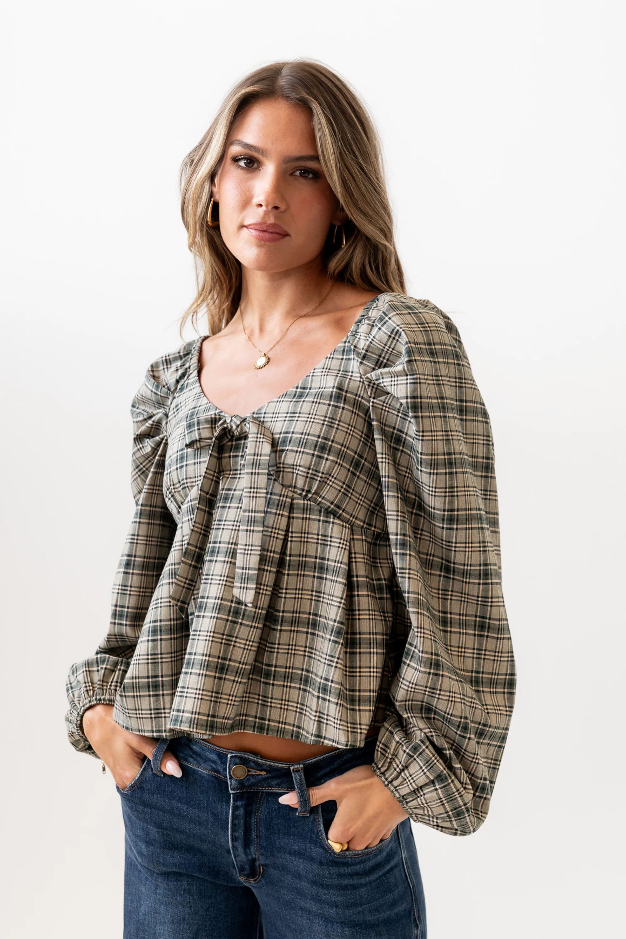 Smith Plaid Blouse - FINAL SALE - Image 8