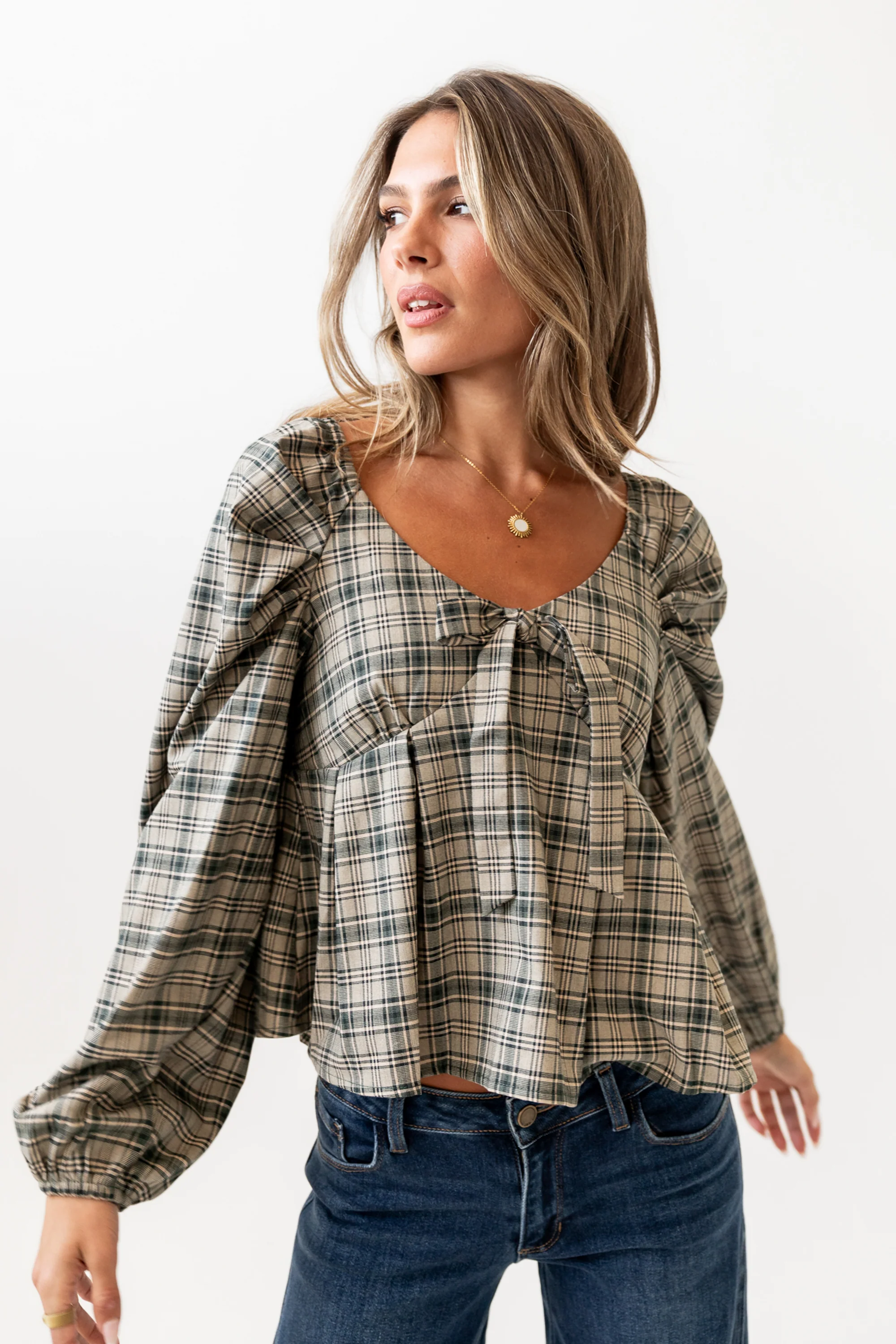 Smith Plaid Blouse - FINAL SALE - Image 9