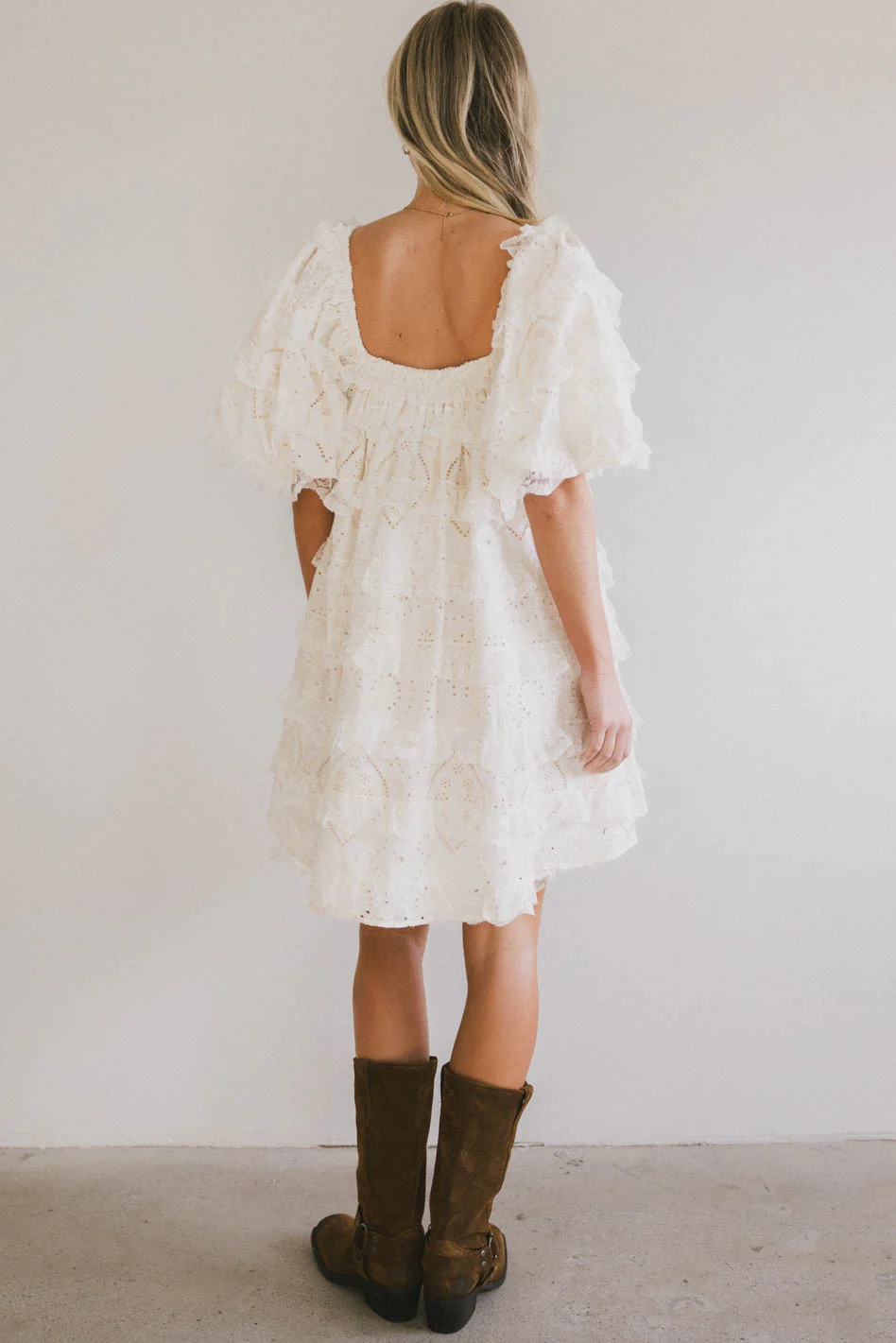 Solene Babydoll Mini Dress - FINAL SALE - Image 4