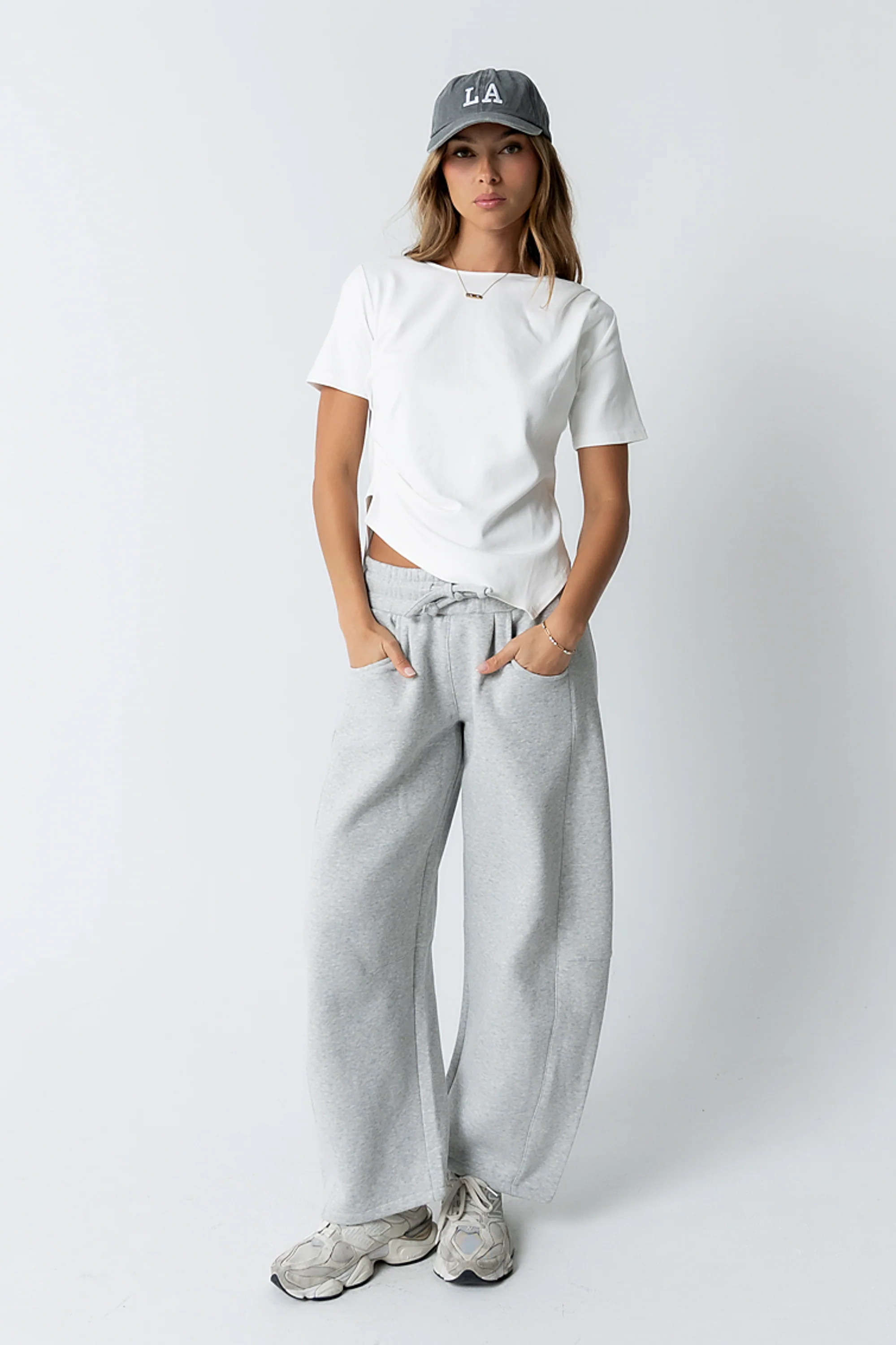Stan Ruched Top in White - FINAL SALE - Image 2