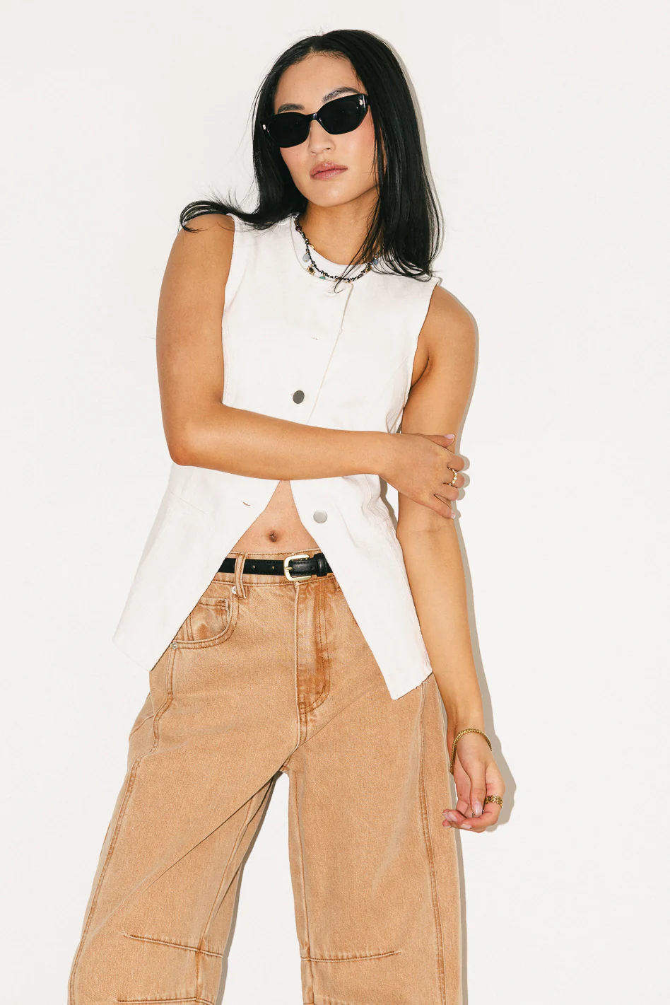 Stella Denim Vest - FINAL SALE - Image 5