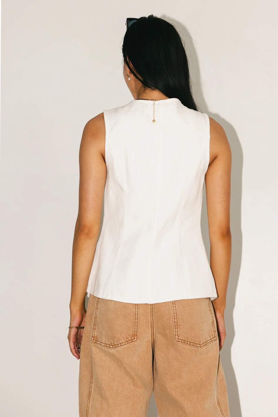 Stella Denim Vest - FINAL SALE - Image 6