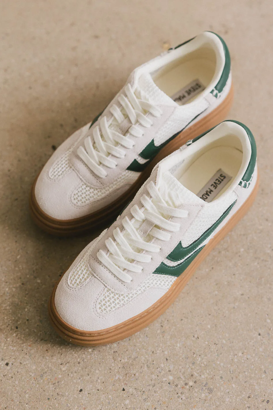 Steve Madden Dodge Platform Sneakers in Green - FINAL SALE