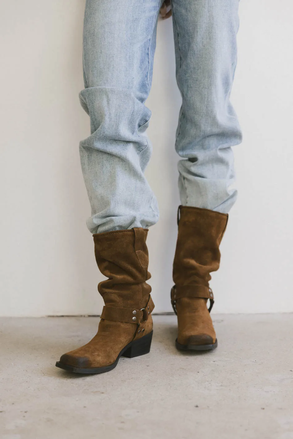 Steve Madden Ruskin Boots in Tan Suede - FINAL SALE - Image 2
