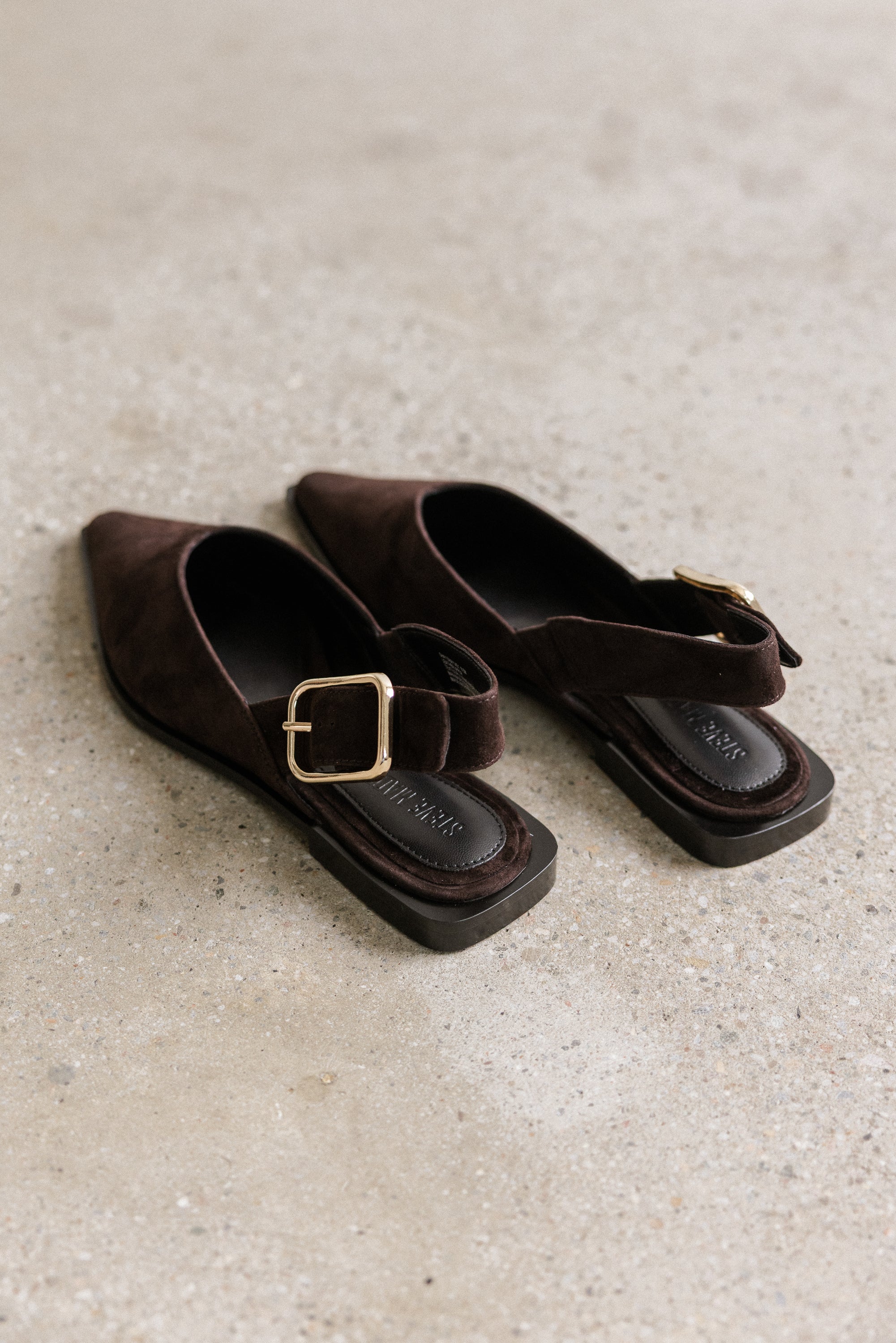 Steve Madden Shay Slingback Flats in Brown Suede - Image 2