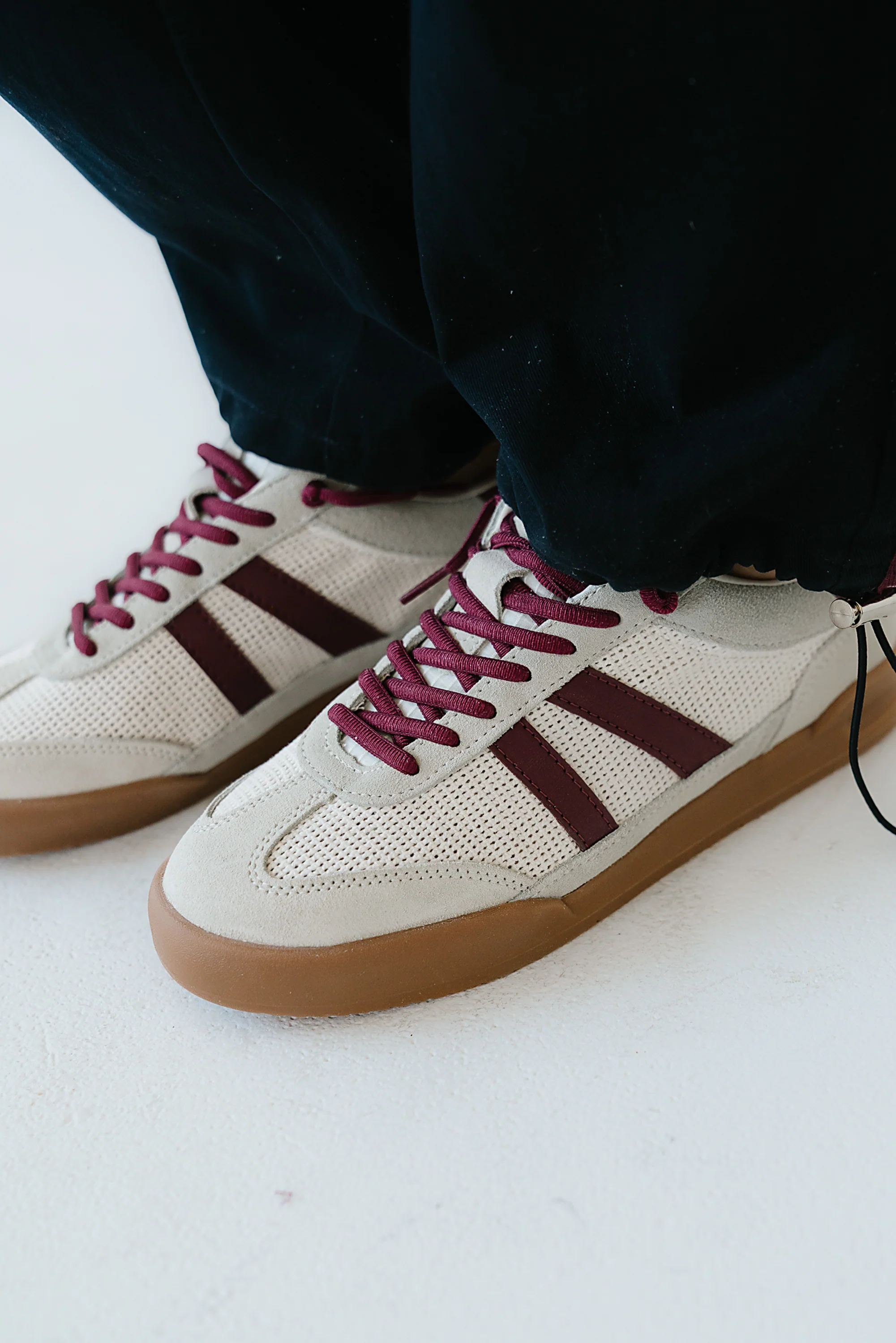 Steve Madden Verdict Sneaker in Burgundy - Image 2