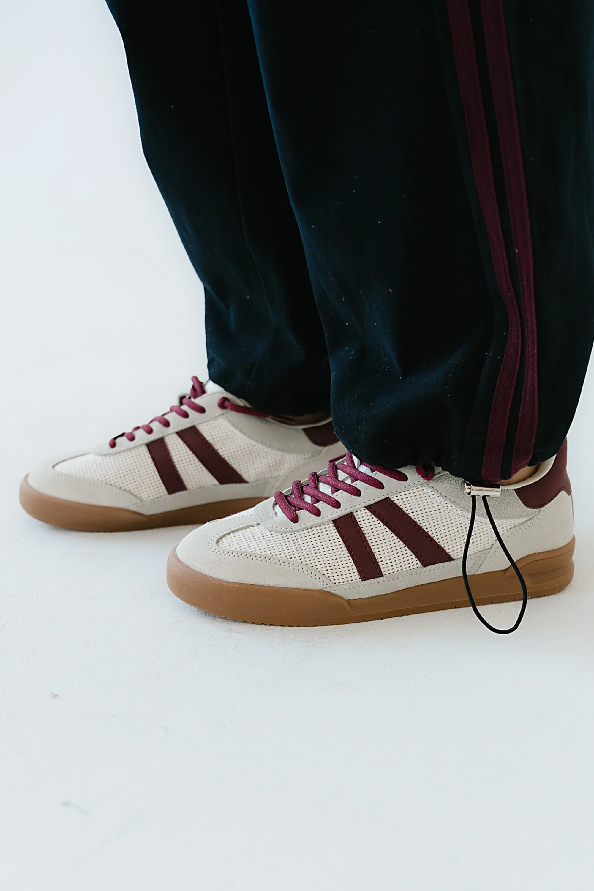 Steve Madden Verdict Sneaker in Burgundy - Image 3