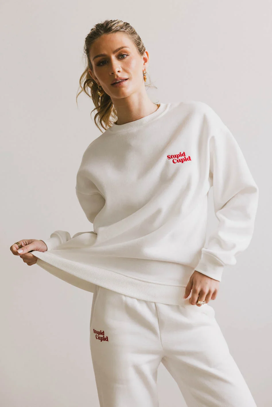 Stupid Cupid Crew Neck Sweater - FINAL SALE - Image 3