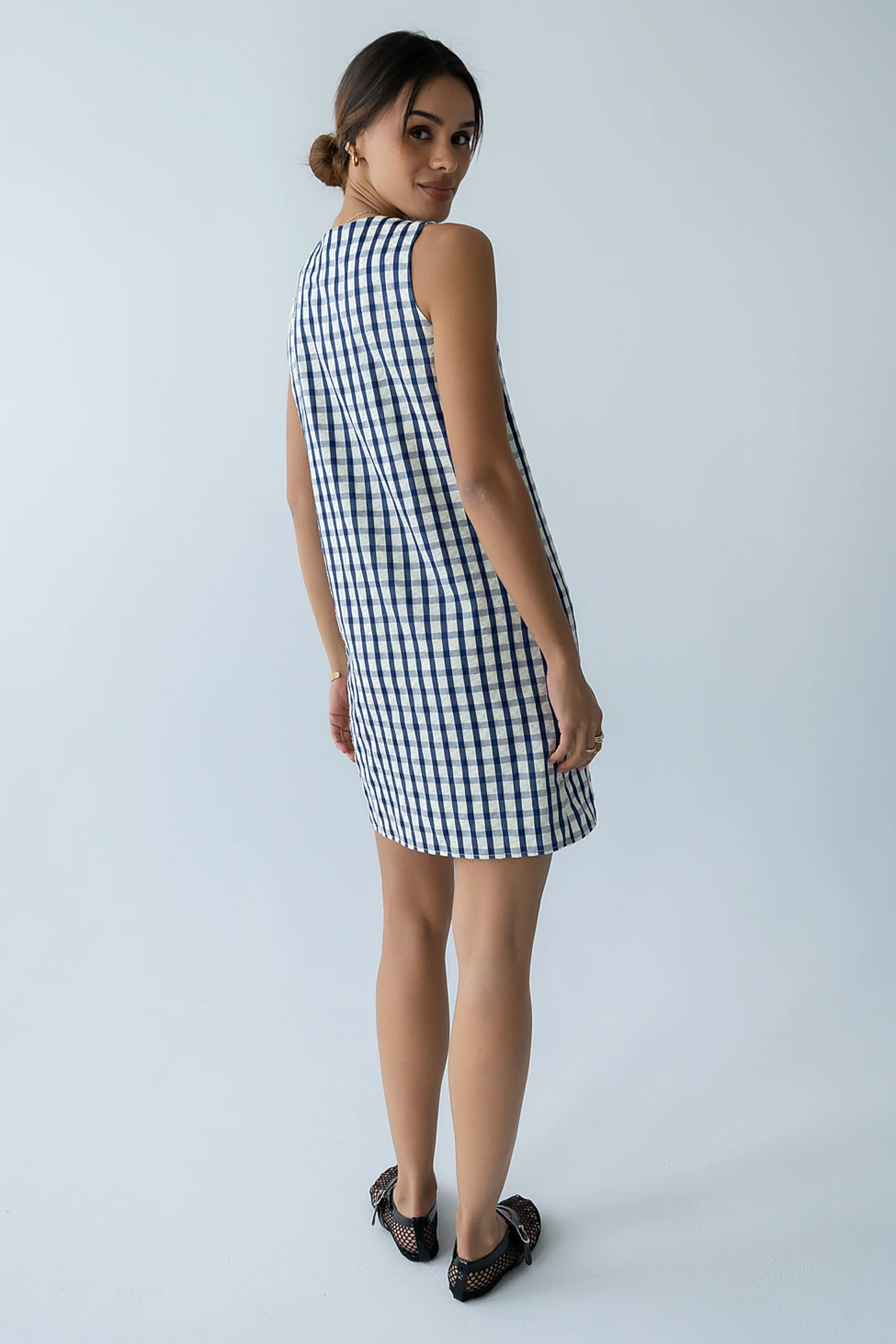 Sue Gingham Mini Dress - Image 5