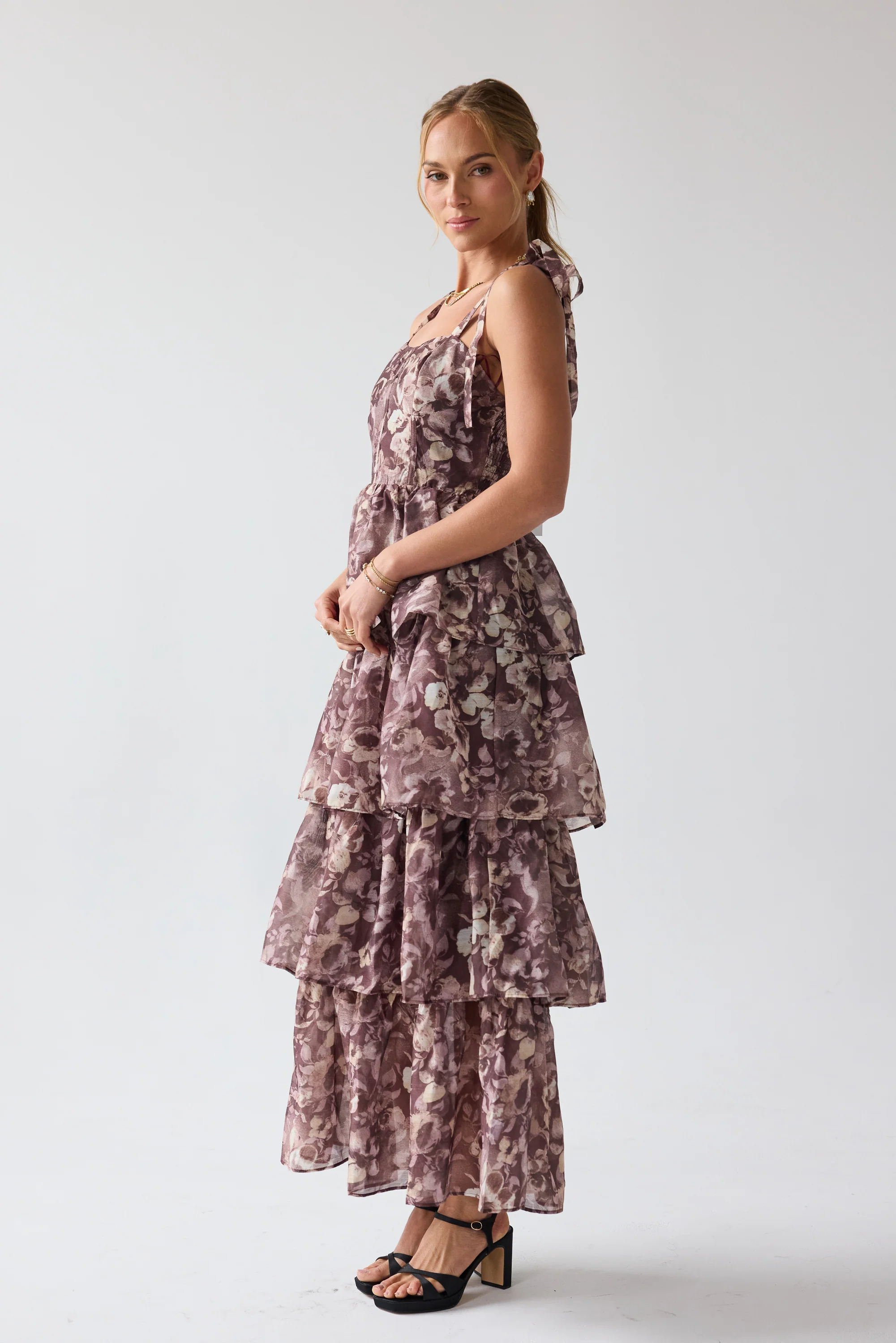 Susan Ruffle Maxi Dress - Image 2