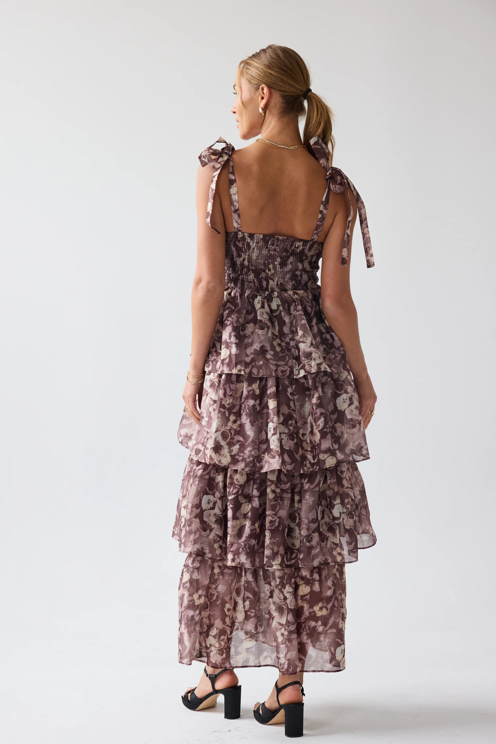 Susan Ruffle Maxi Dress - Image 3