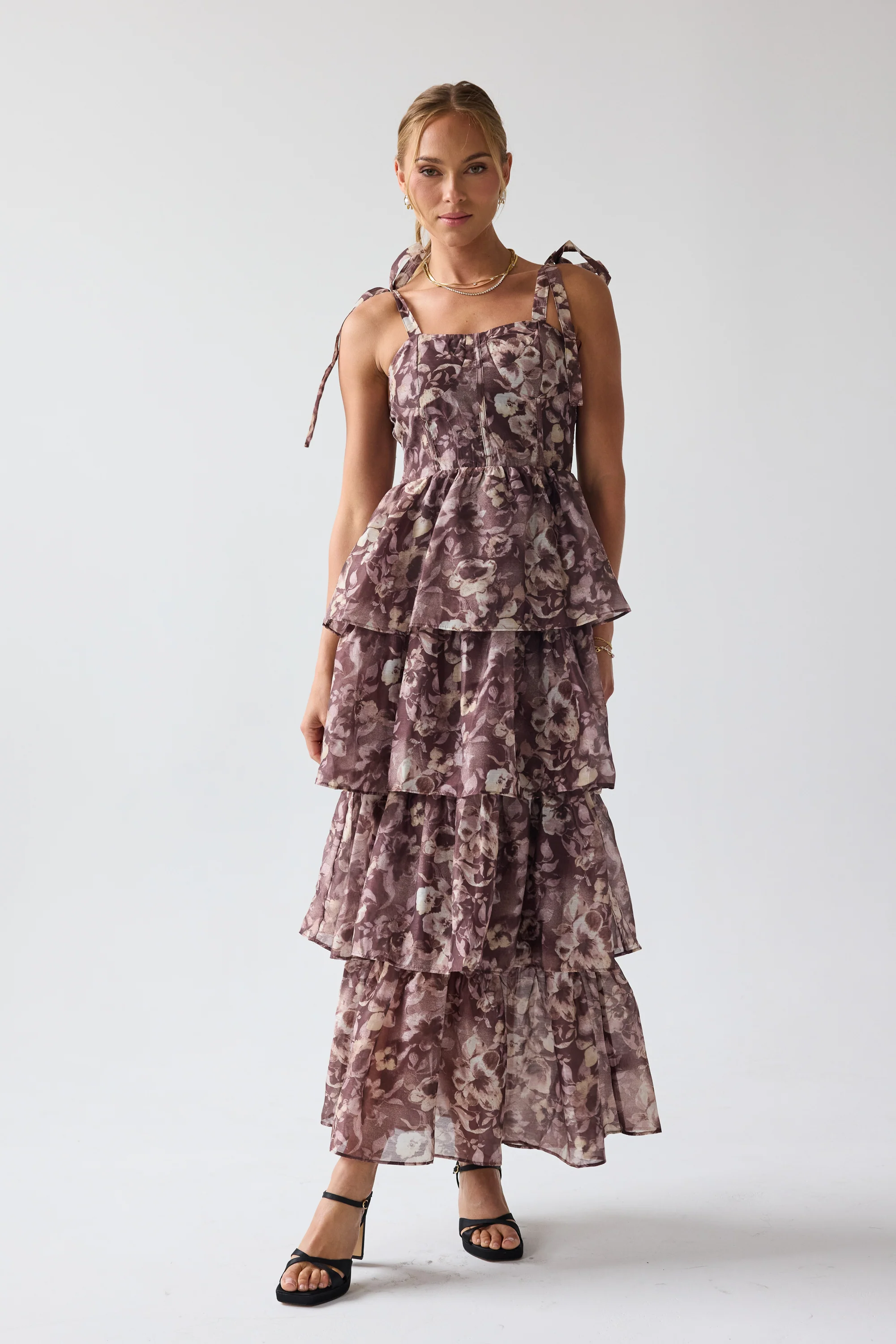 Susan Ruffle Maxi Dress - Image 4
