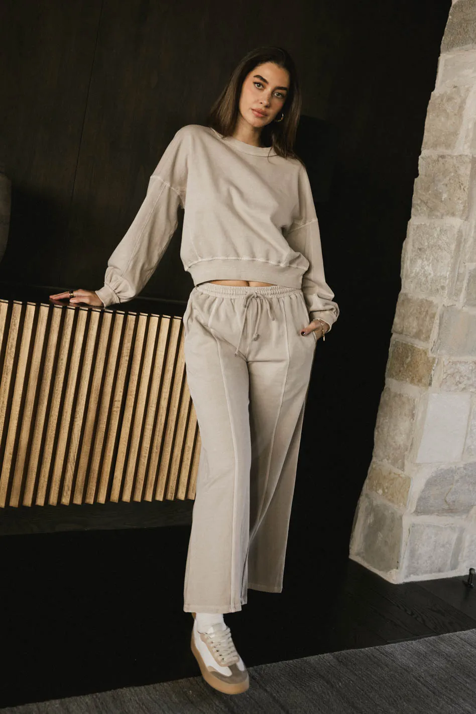 Sutton Sweatpants in Bone - FINAL SALE