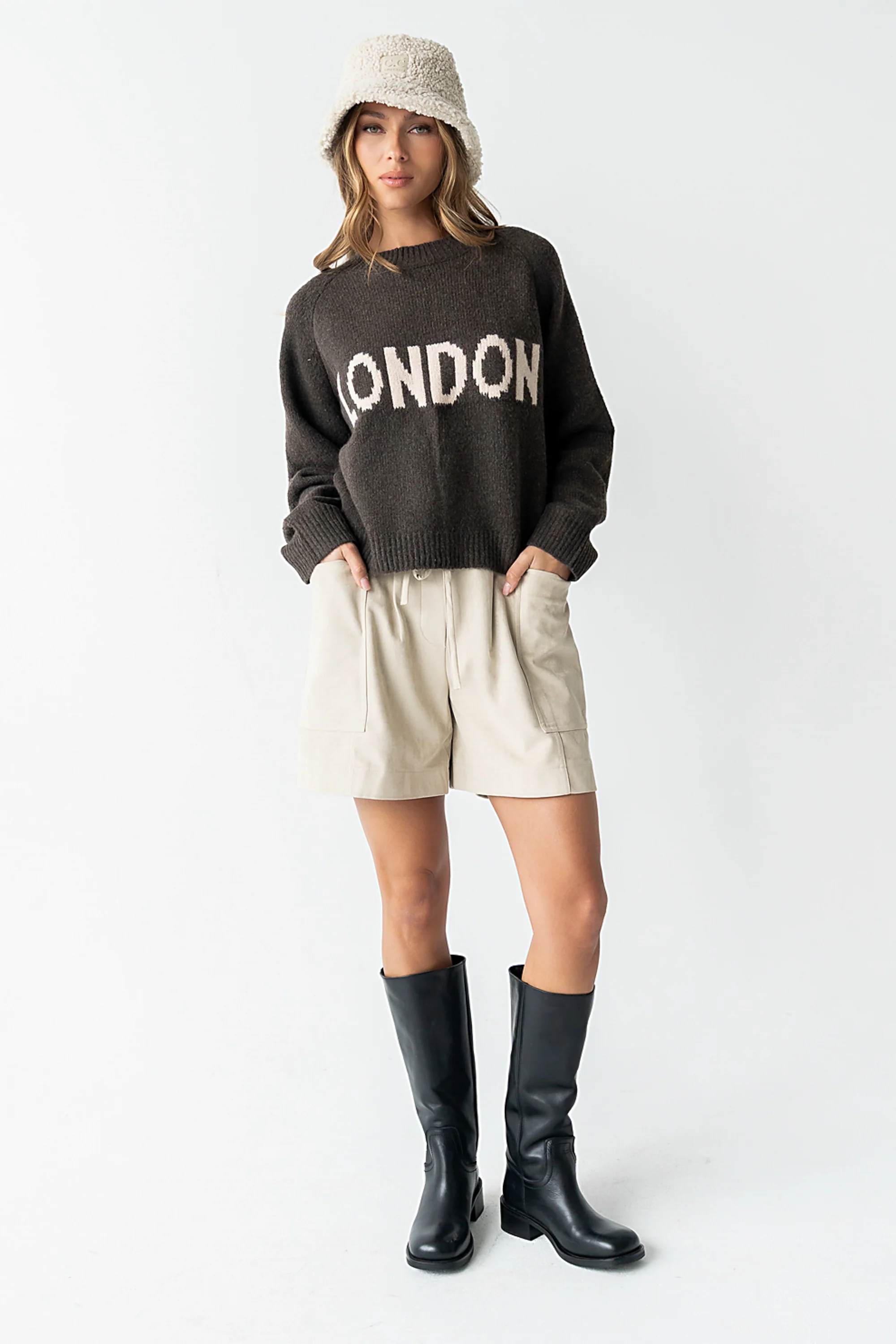 Suzie Graphic Sweater in Brown - FINAL SALE - Image 8