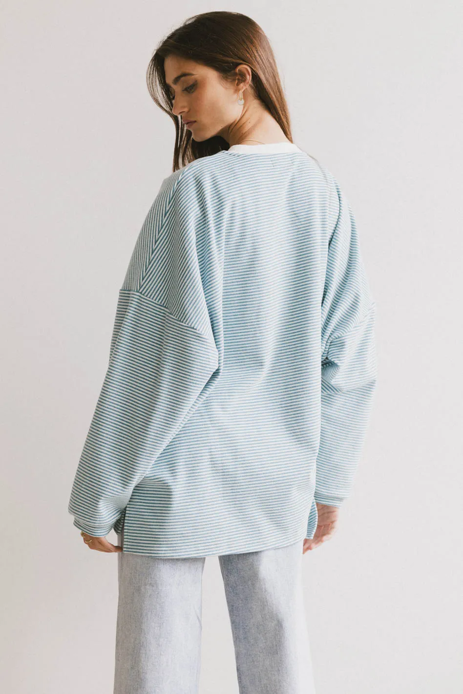 Tadlee Oversized Striped Top - Image 5