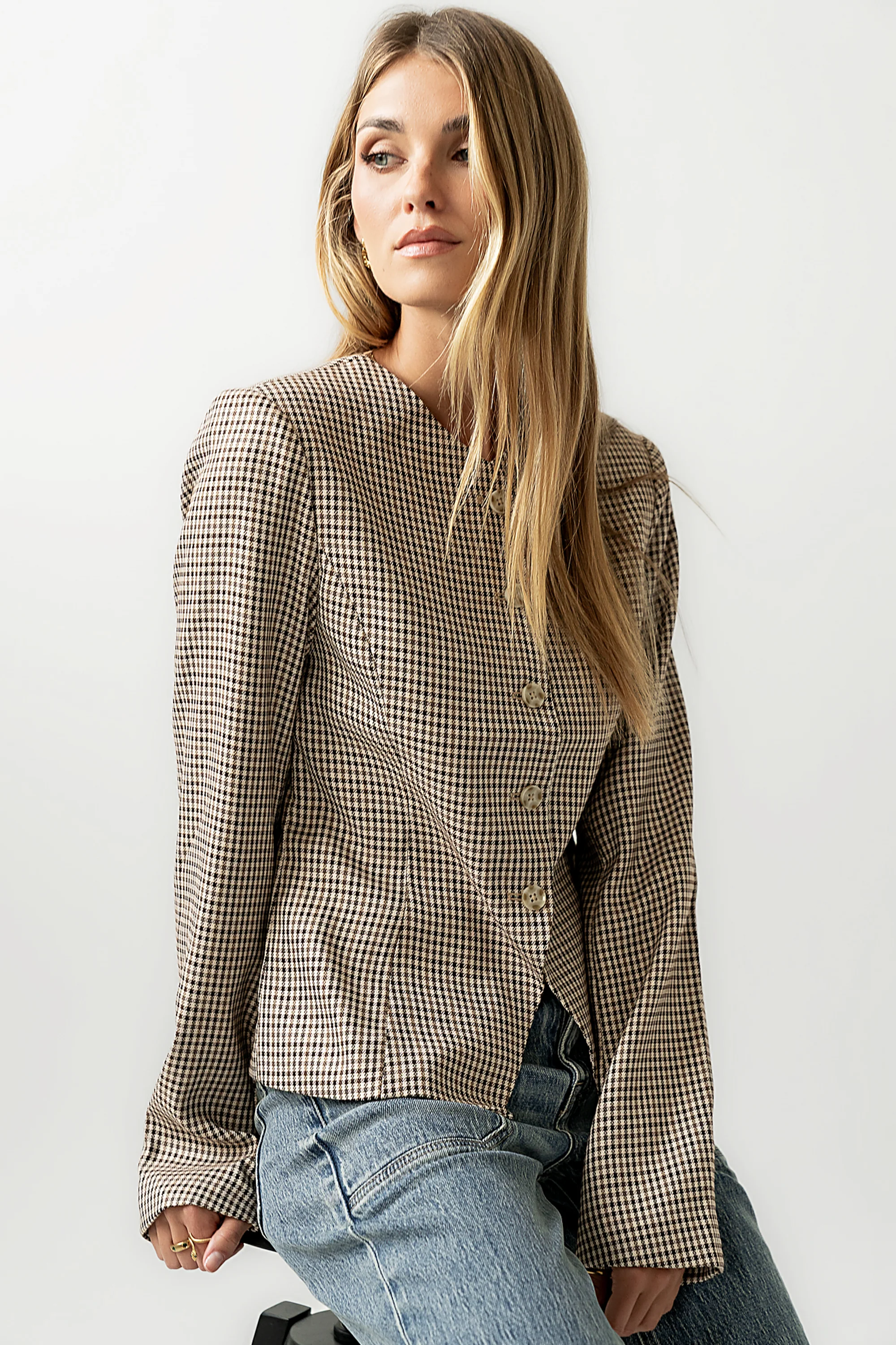 Talia Houndstooth Jacket - FINAL SALE