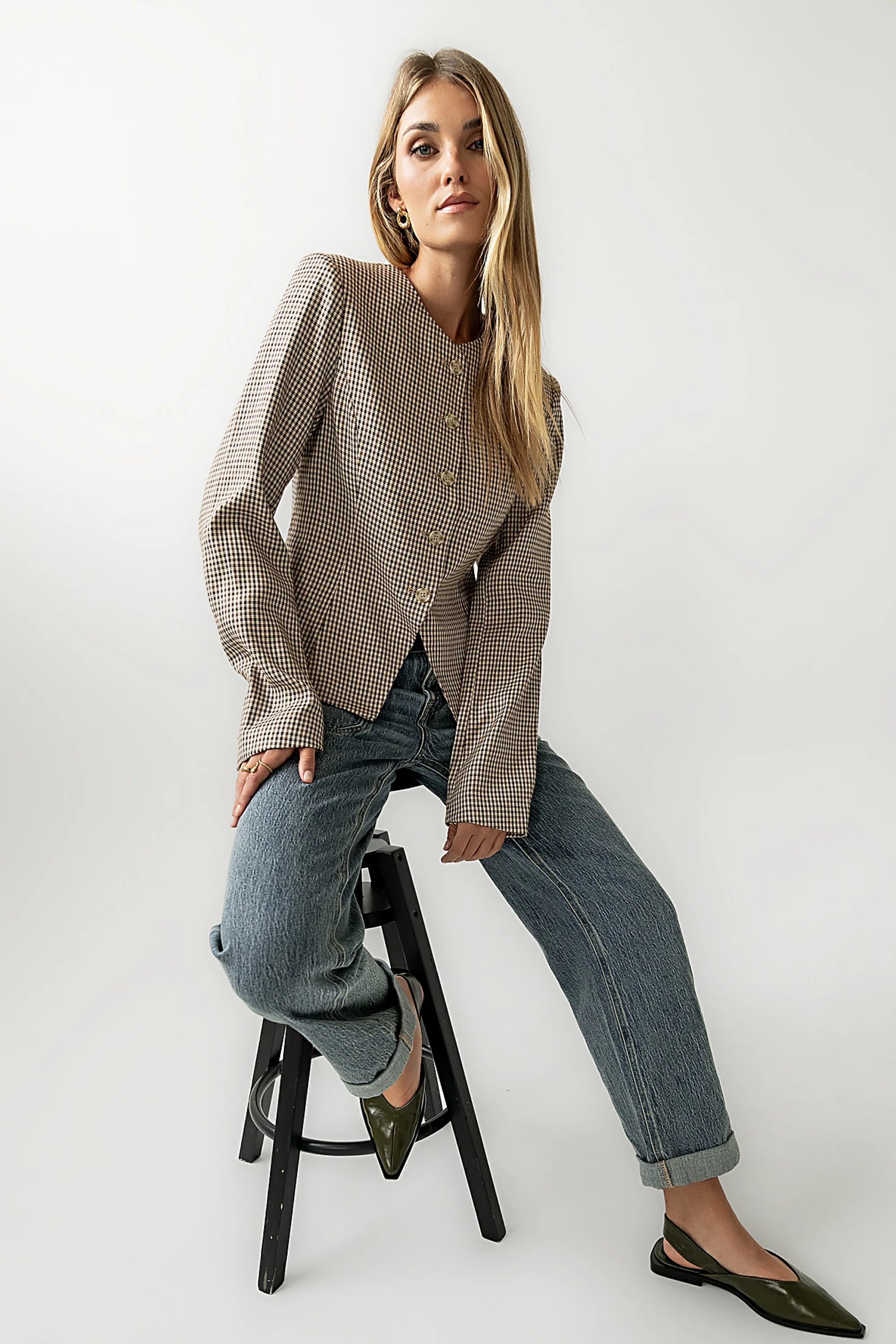 Talia Houndstooth Jacket - FINAL SALE - Image 4