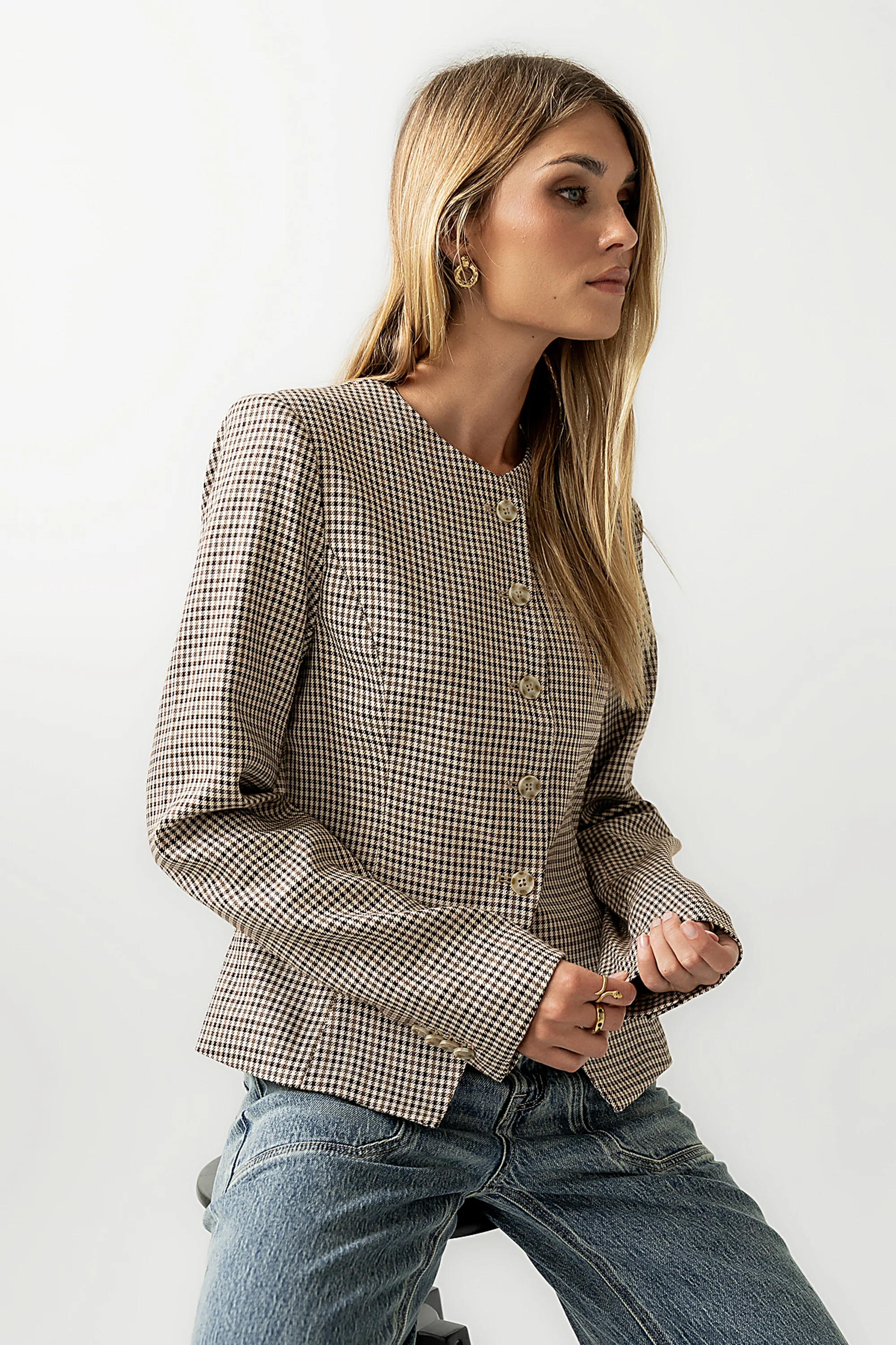 Talia Houndstooth Jacket - FINAL SALE - Image 6