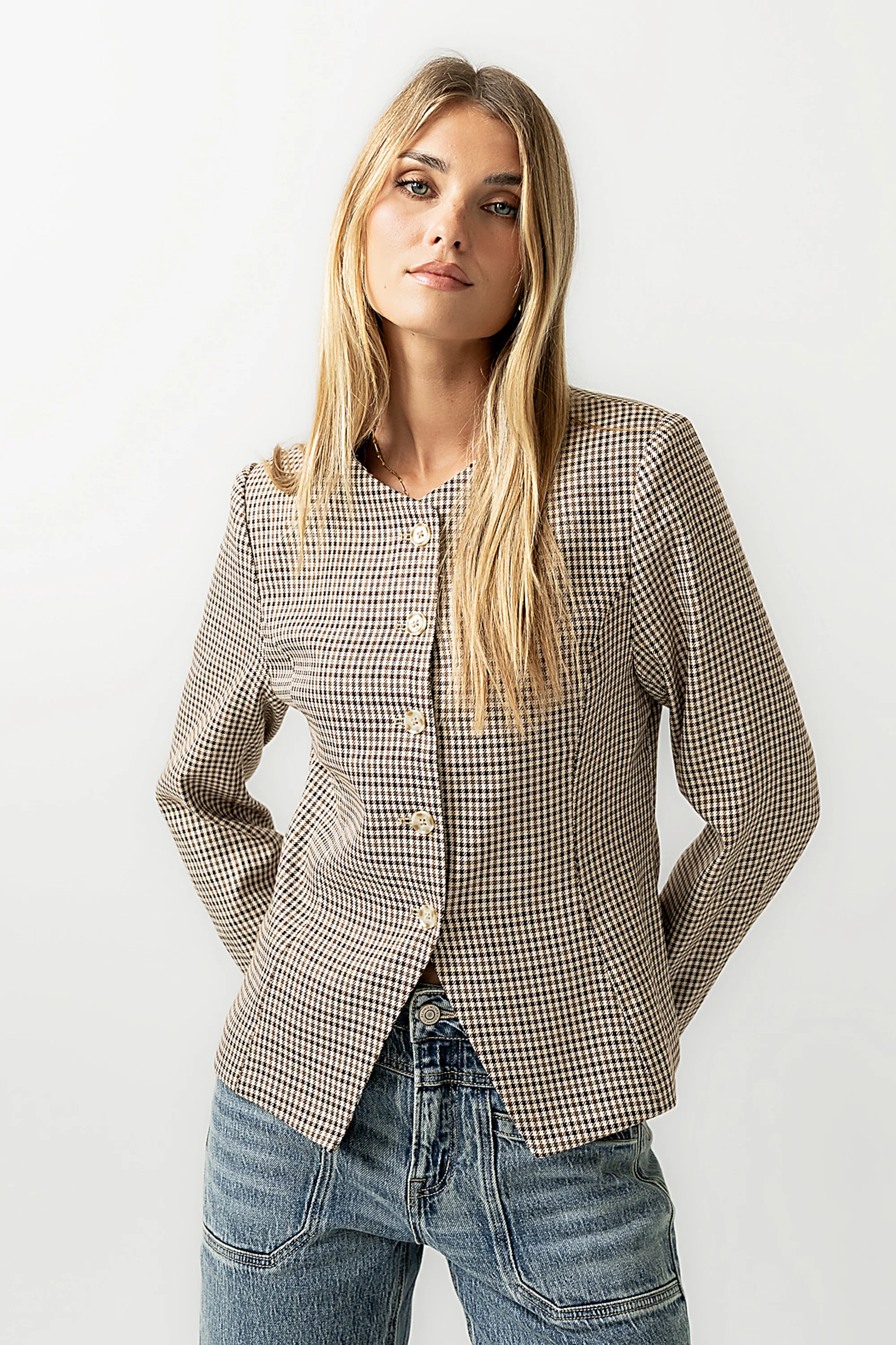 Talia Houndstooth Jacket - FINAL SALE - Image 7