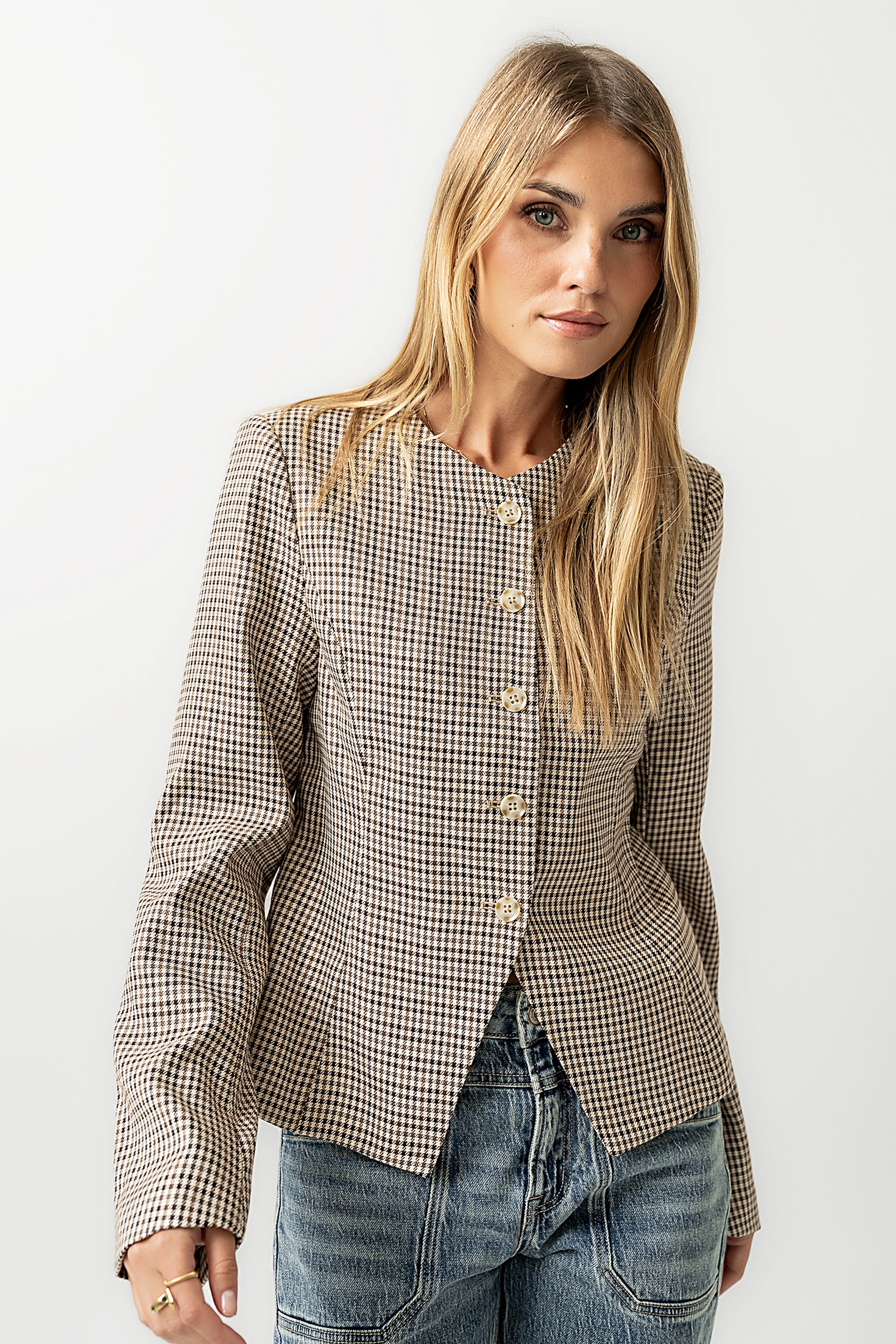 Talia Houndstooth Jacket - FINAL SALE - Image 8