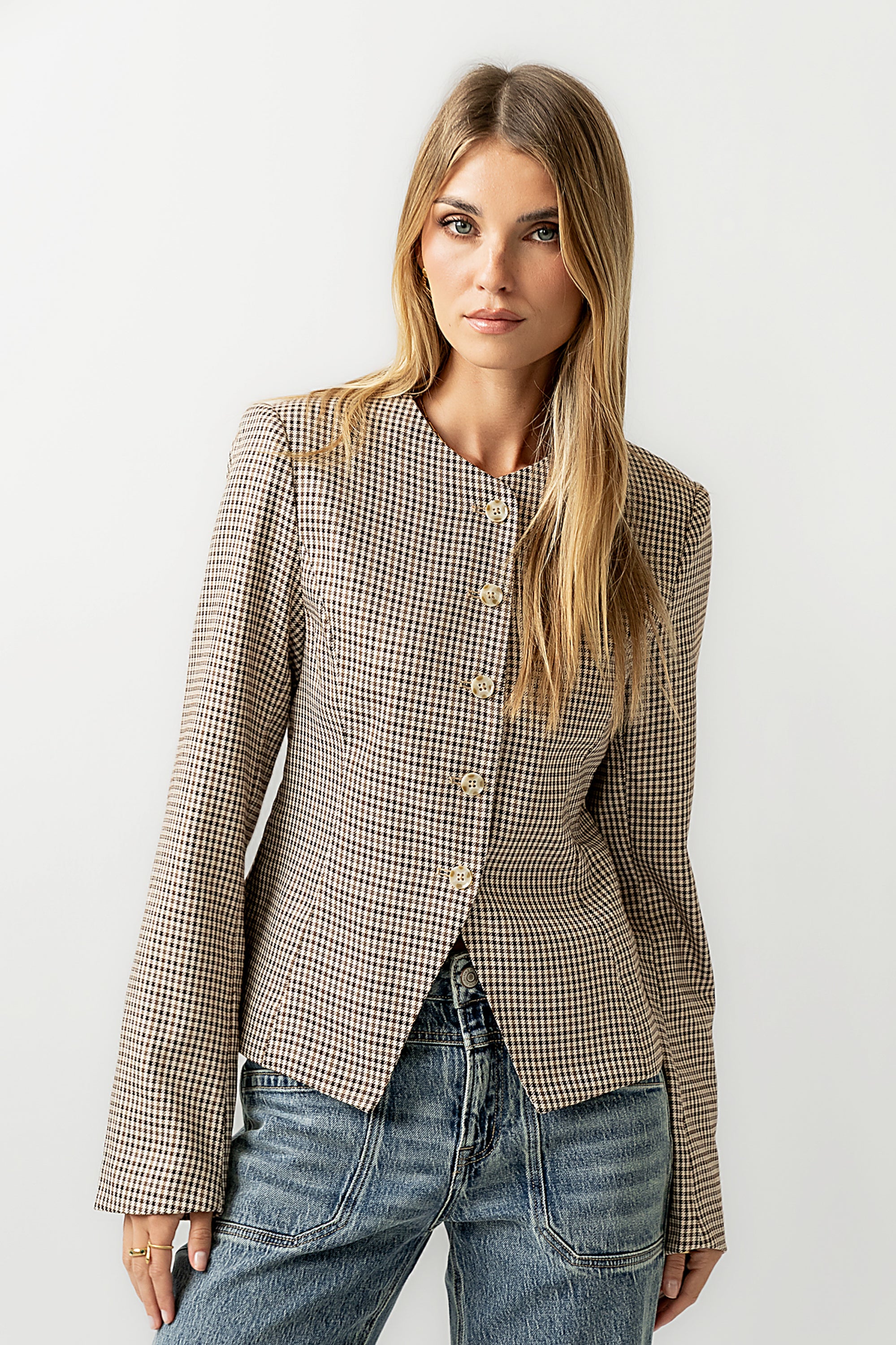 Talia Houndstooth Jacket - FINAL SALE - Image 9