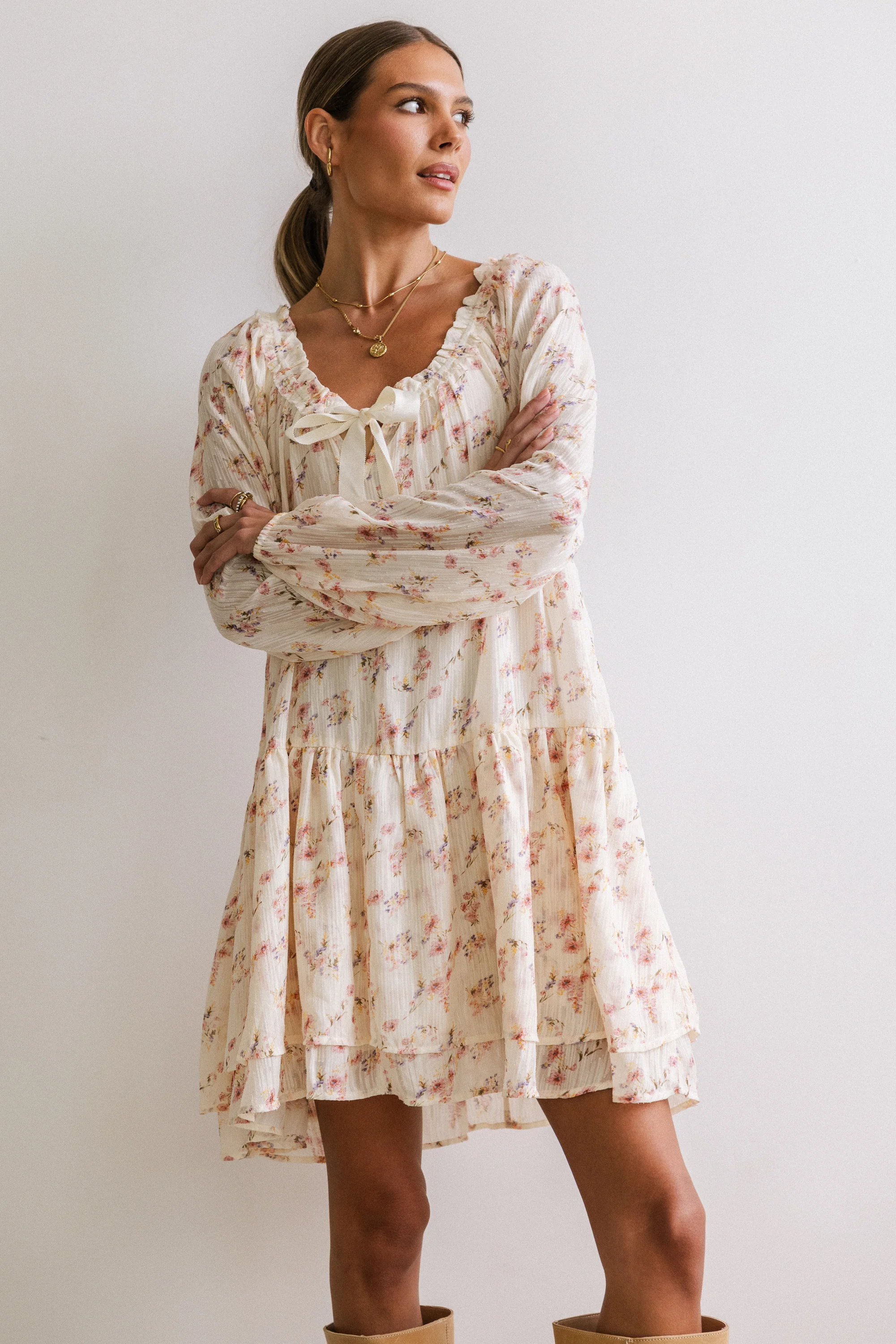 Tallie Floral Knee Length Dress - FINAL SALE - Image 2