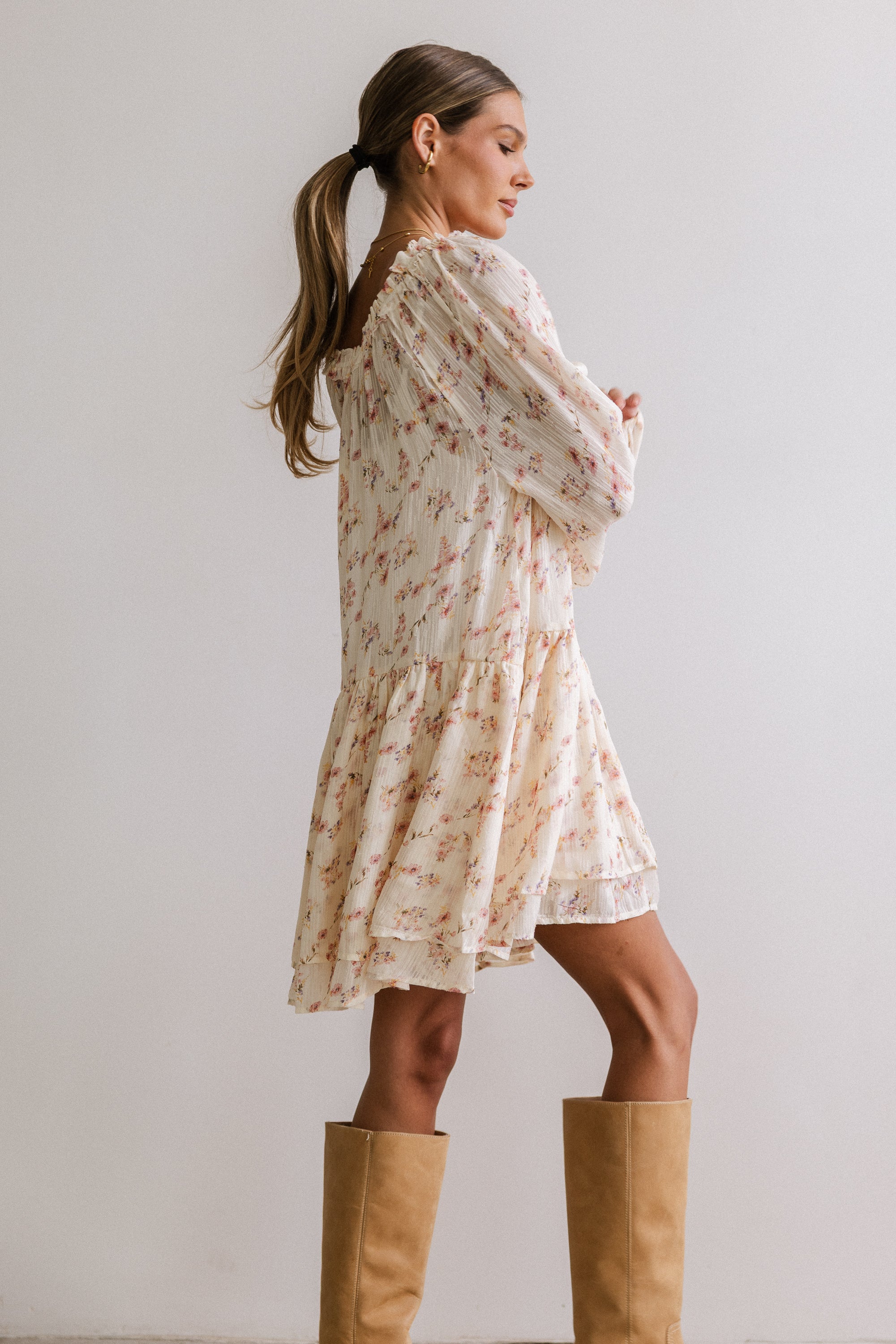 Tallie Floral Knee Length Dress - FINAL SALE - Image 4