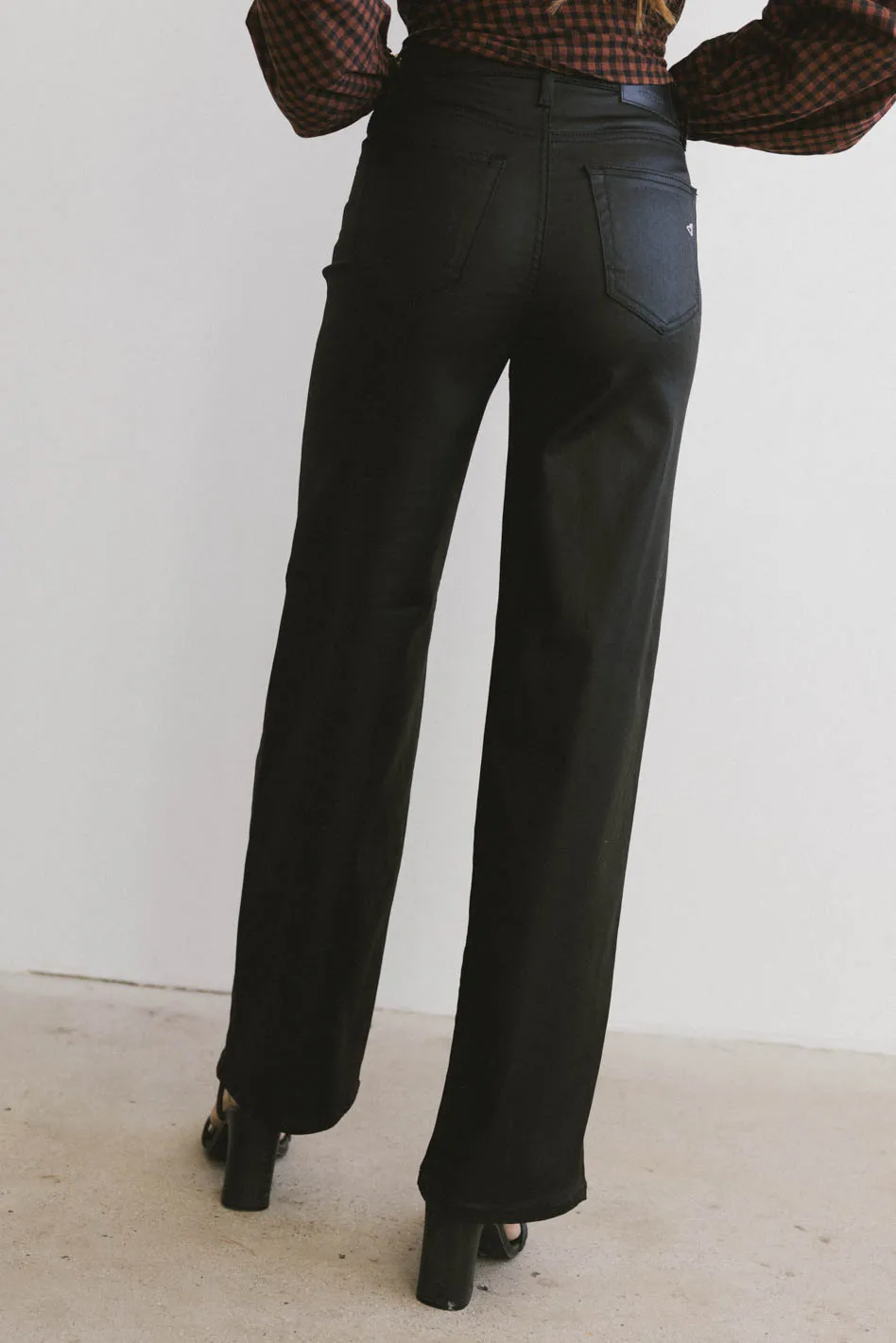 Tally Coated Wide Leg Jean - FINAL SALE - Image 3
