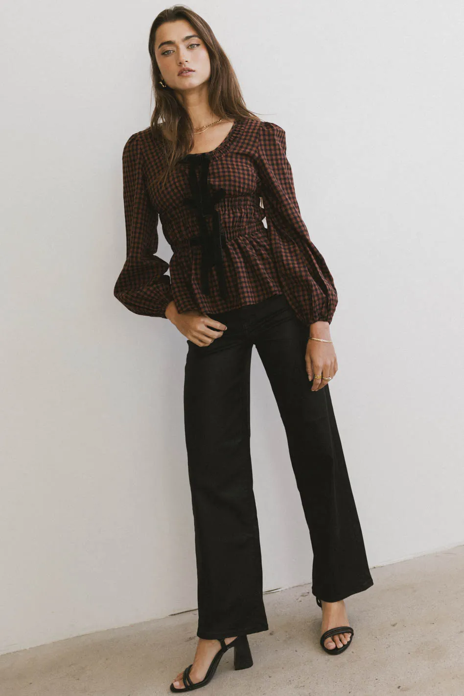 Tally Coated Wide Leg Jean - FINAL SALE - Image 5