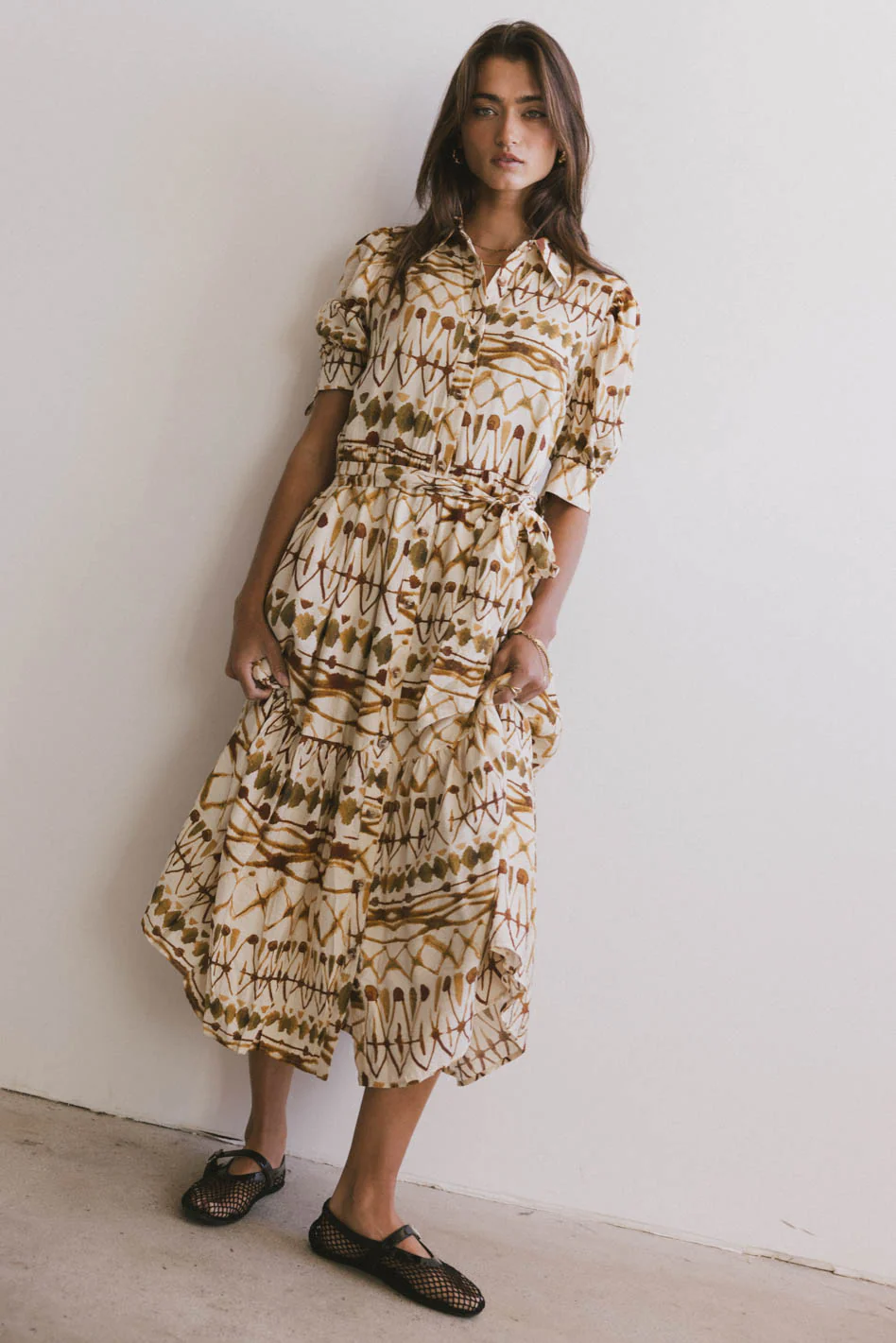 Tamara Abstract Midi Dress - FINAL SALE - Image 3